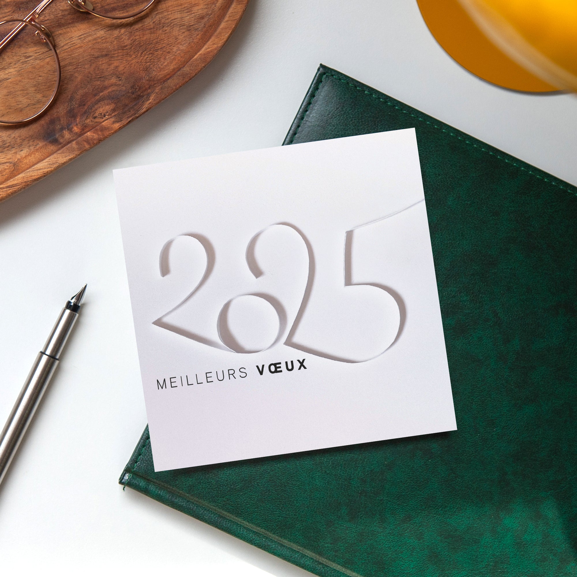 Douces courbes | Vœux professionnels • Carte de voeux photo N° 4