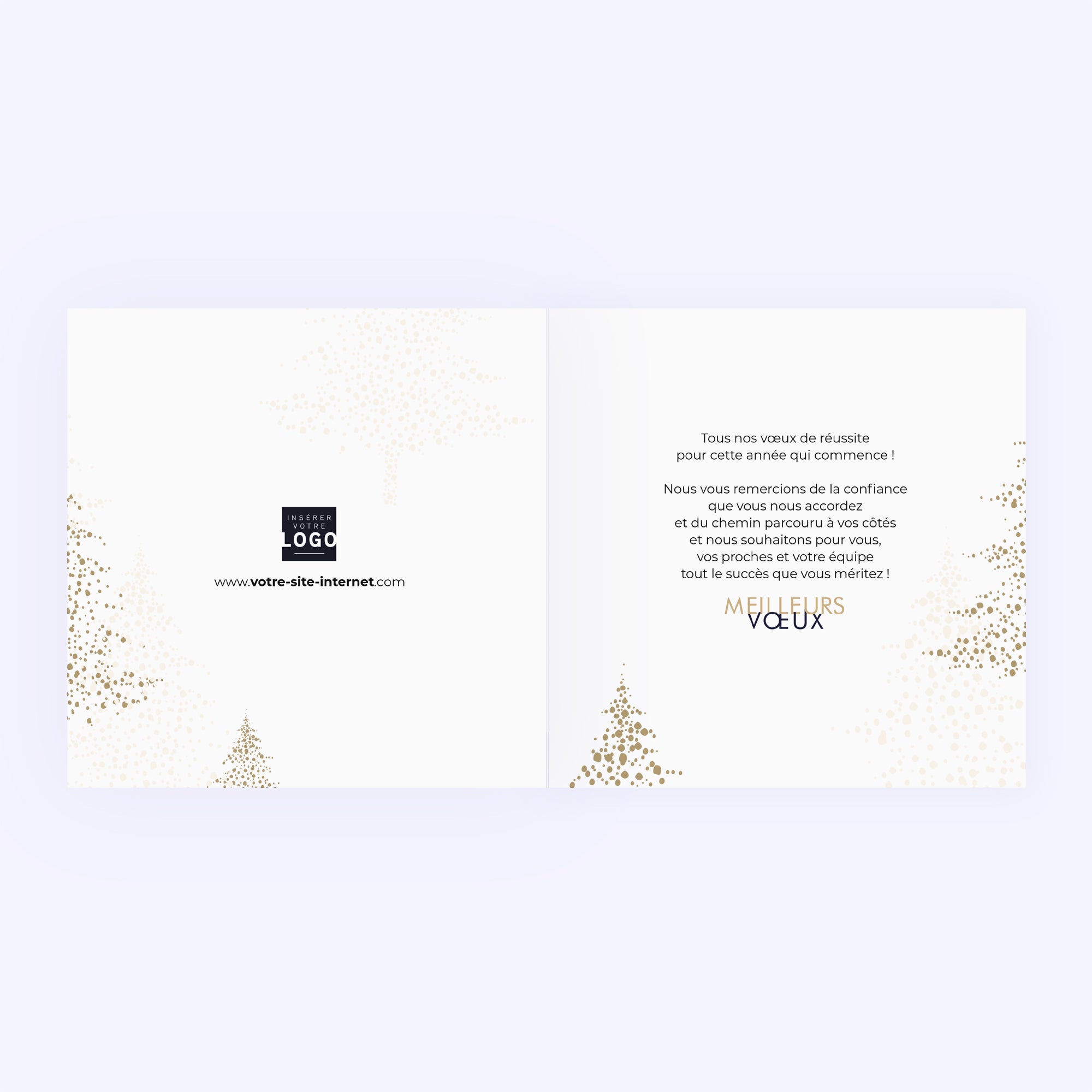 Forêt étincelante | Vœux professionnels • Carte de voeux photo N° 2