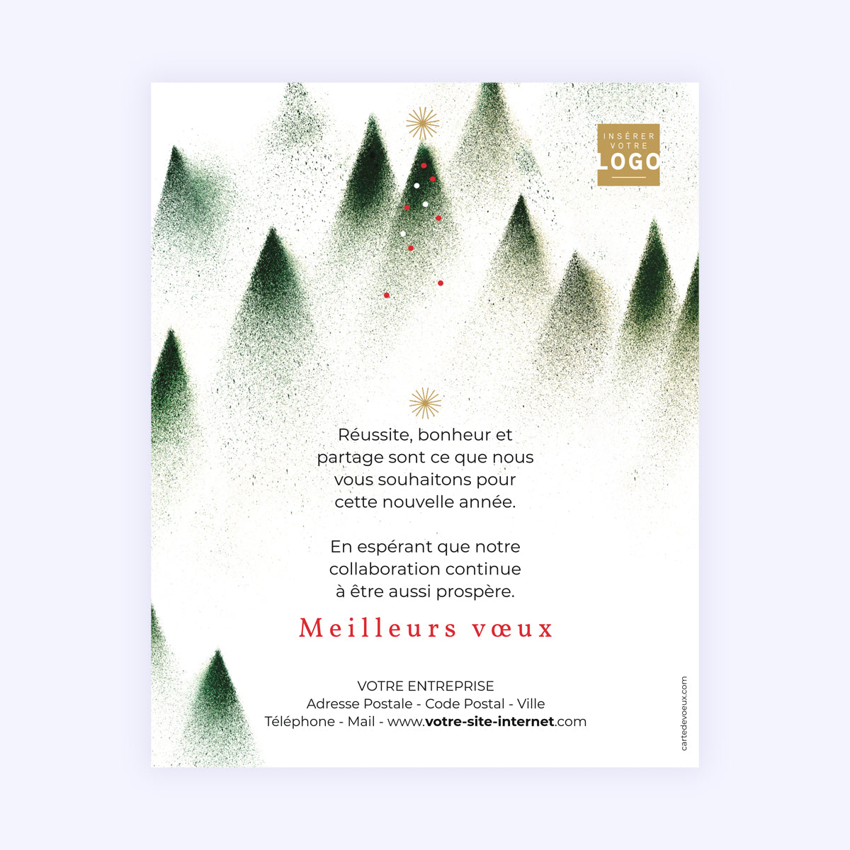 Forêt embrumée | Vœux professionnels • Carte virtuelle photo N° 1