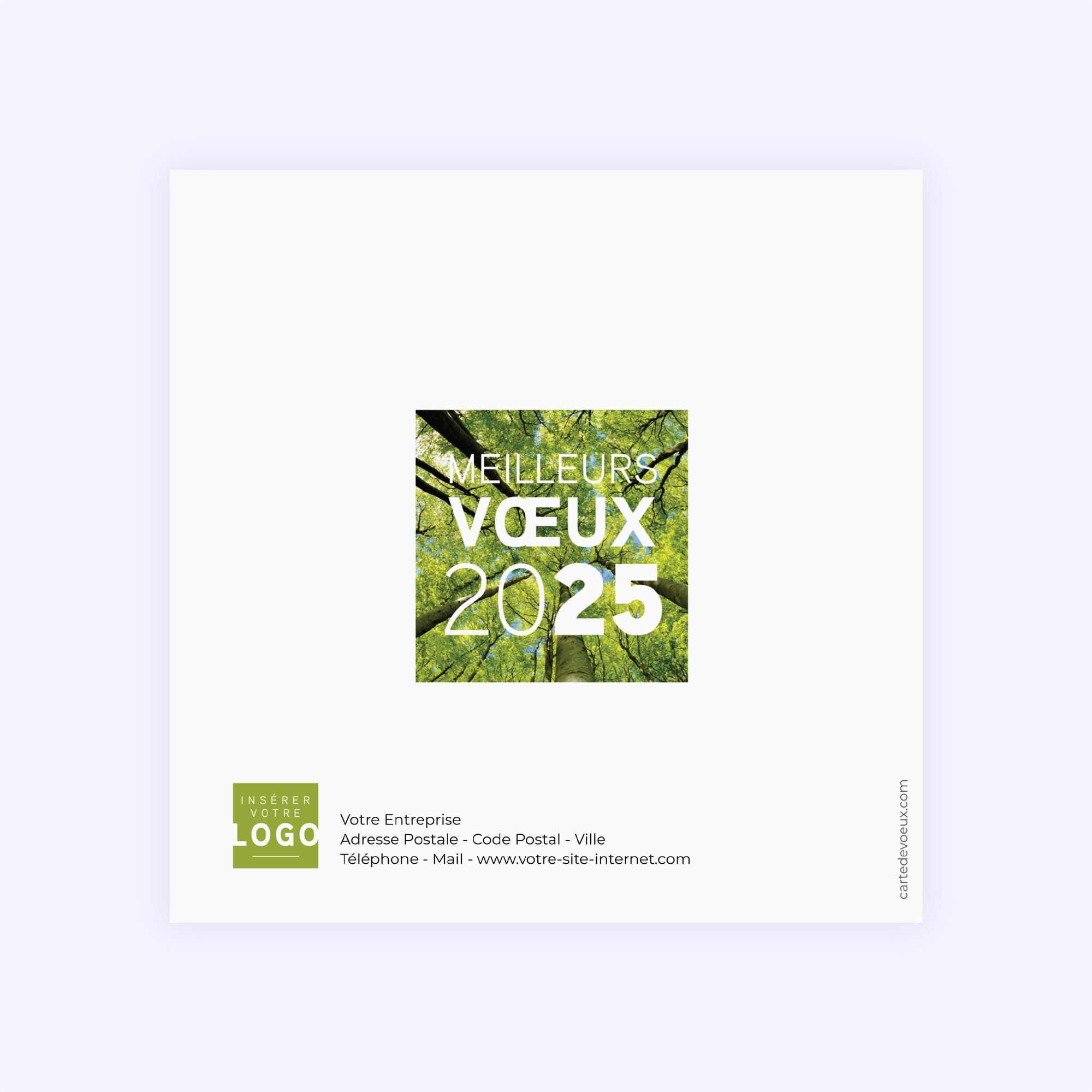 Au cœur de la forêt | Vœux professionnels • Carte de voeux photo N° 3