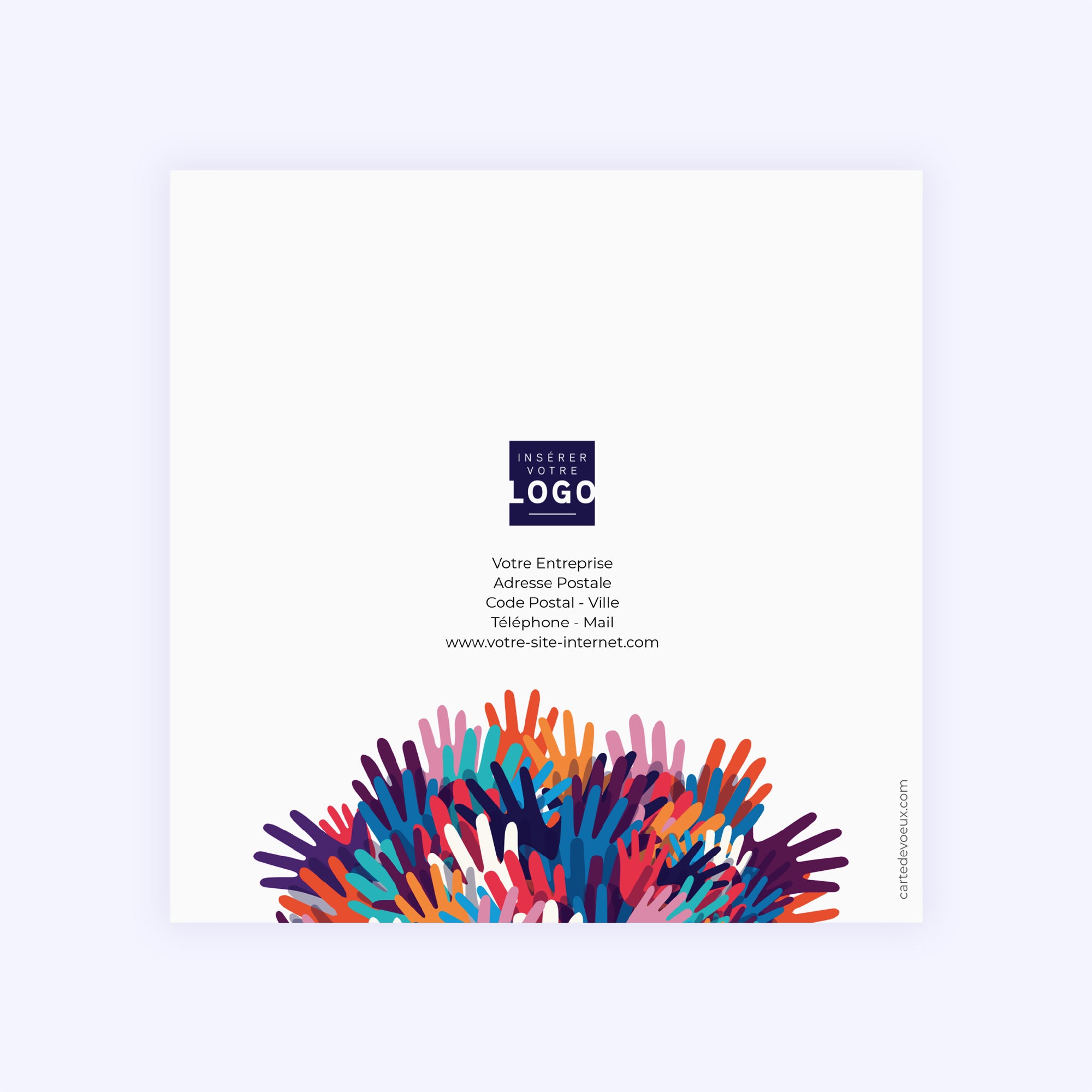 Tous ensemble | Vœux professionnels • Carte de voeux photo N° 3