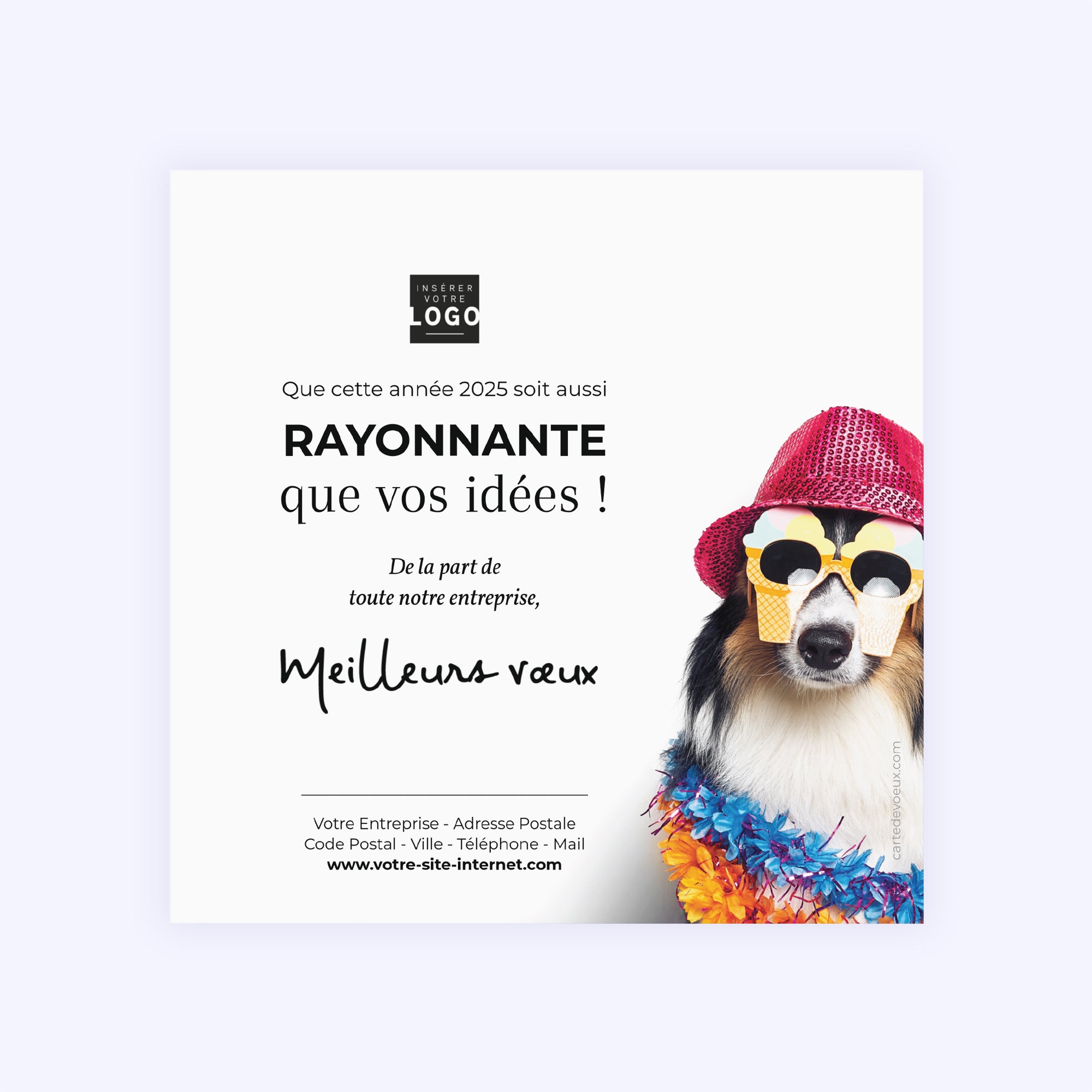 Scintillant | Vœux professionnels • Carte de voeux photo N° 2