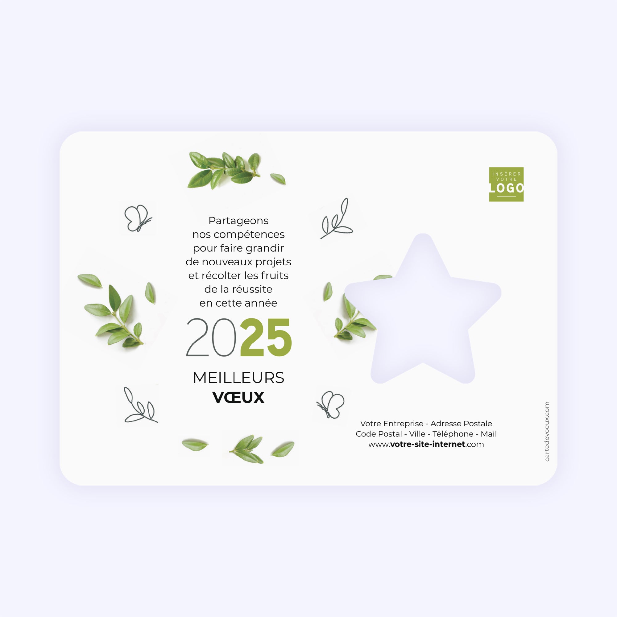 Nature is the future | Vœux professionnels • Carte de voeux photo N° 2