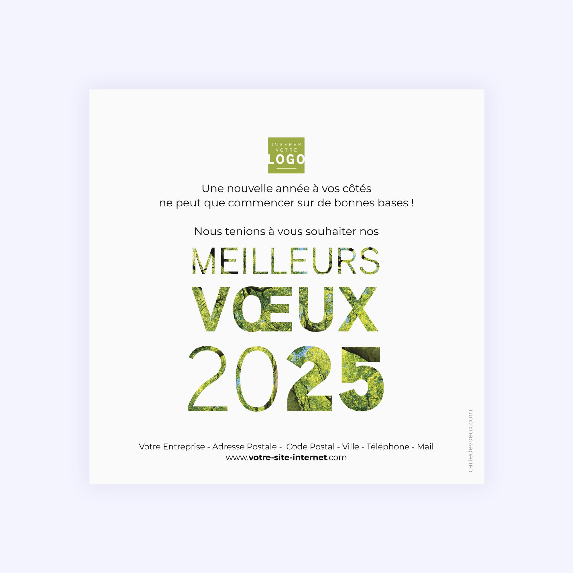Au cœur de la forêt | Vœux professionnels • Carte de voeux photo N° 2