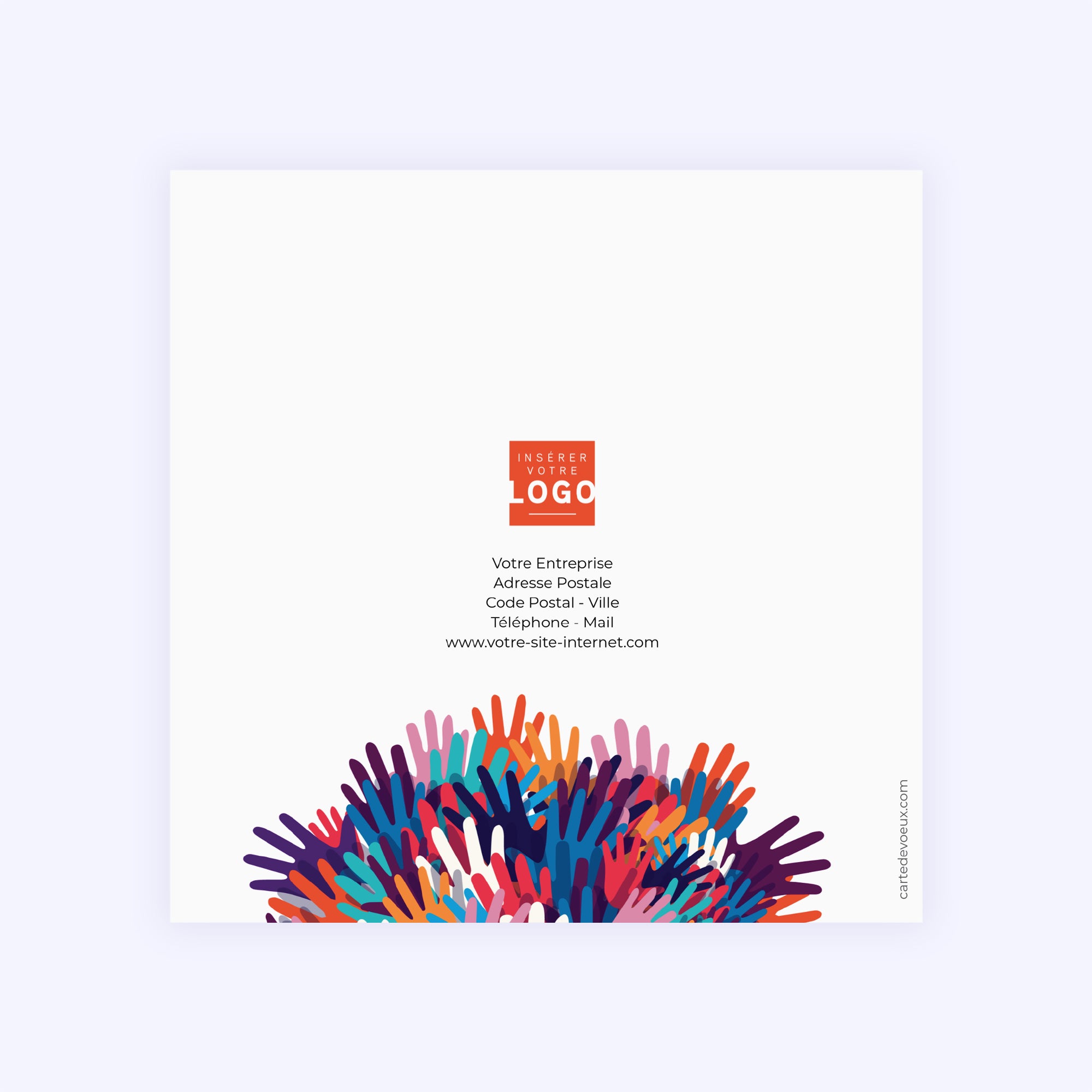 Tous avec moi | Vœux professionnels • Carte de voeux photo N° 3
