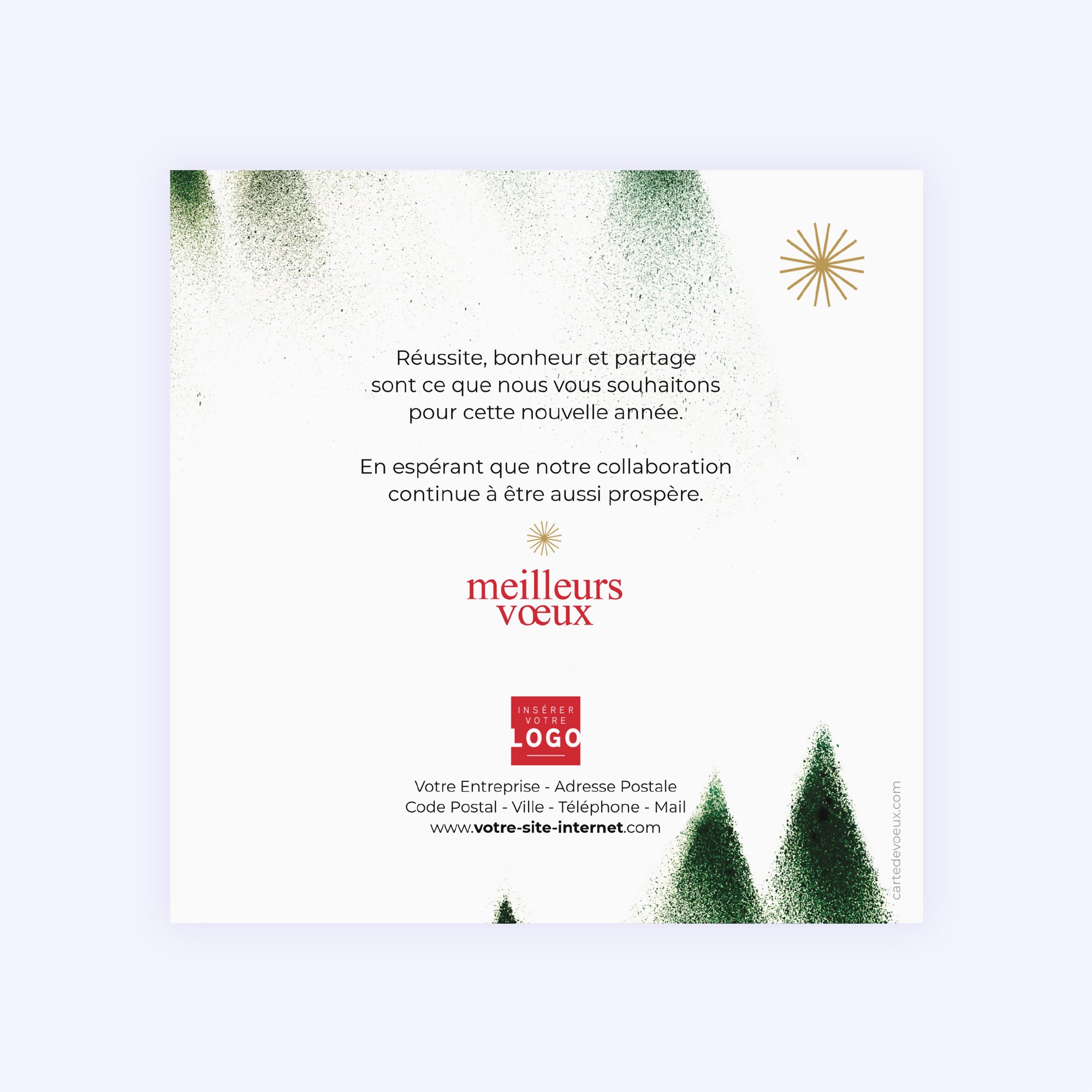 Forêt embrumée | Vœux professionnels • Carte de voeux photo N° 2