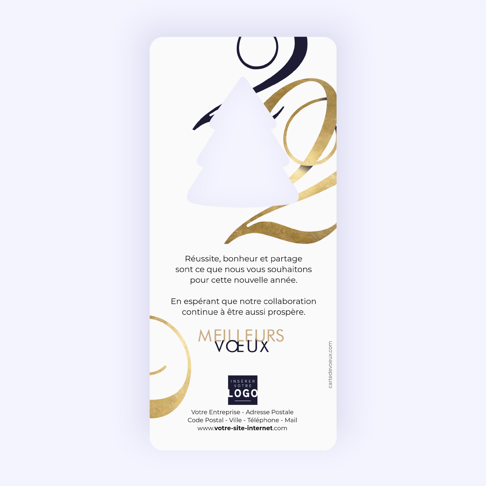 Entremêler | Vœux professionnels • Carte de voeux photo N° 2