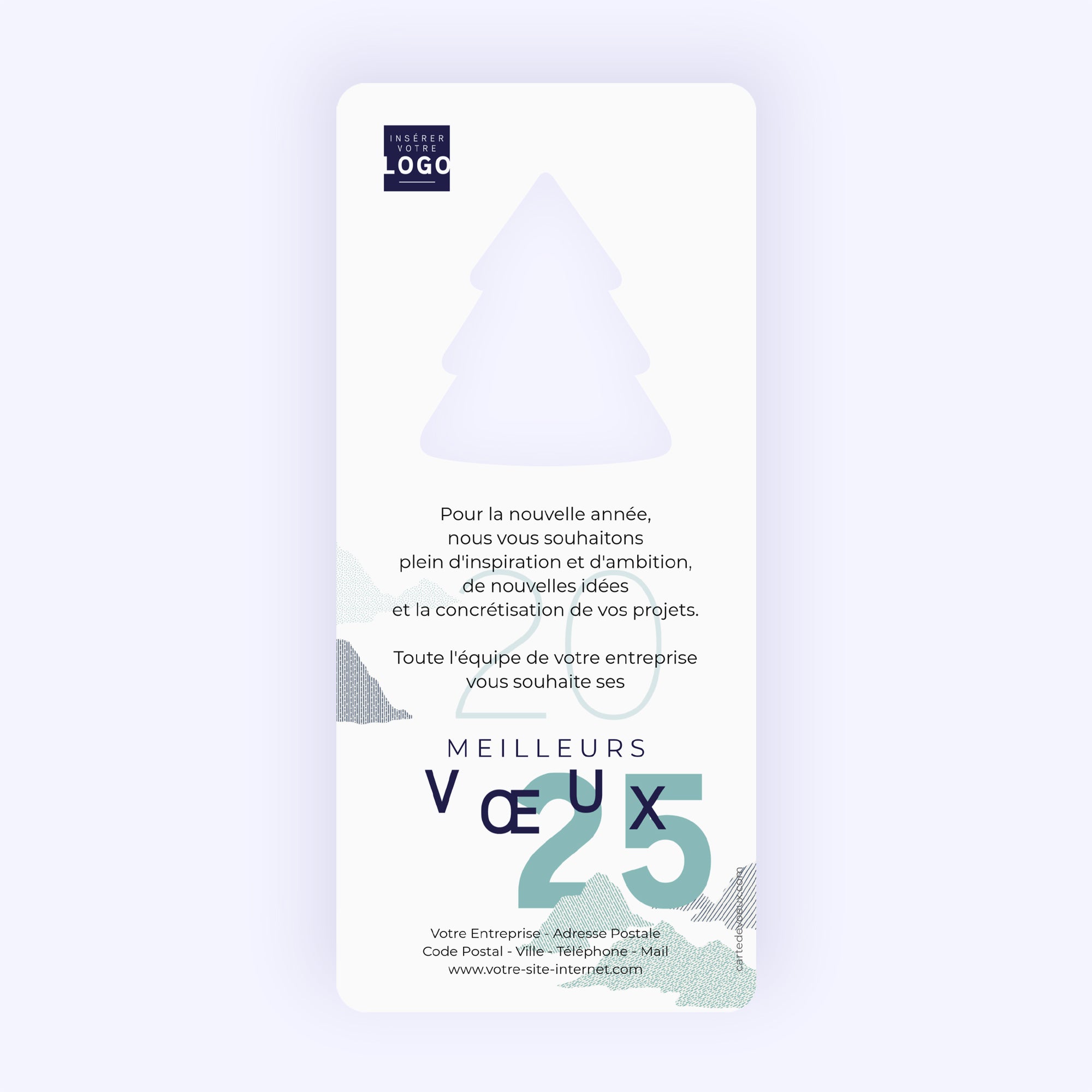 Reliefs graphiques | Vœux professionnels • Carte de voeux photo N° 2