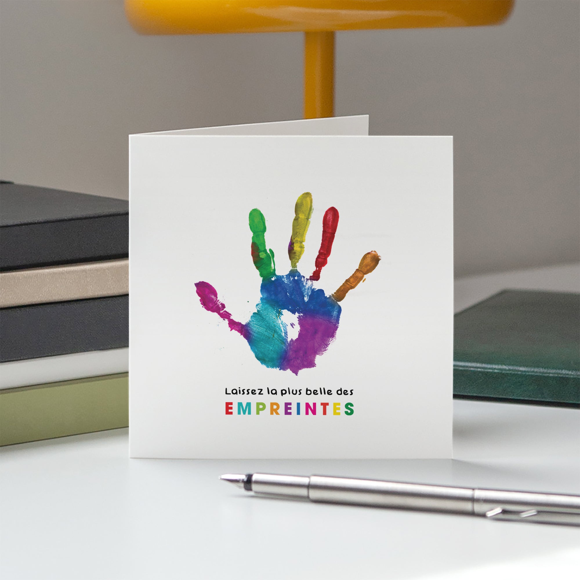 Empreinte colorée | Vœux professionnels • Carte de voeux photo N° 5