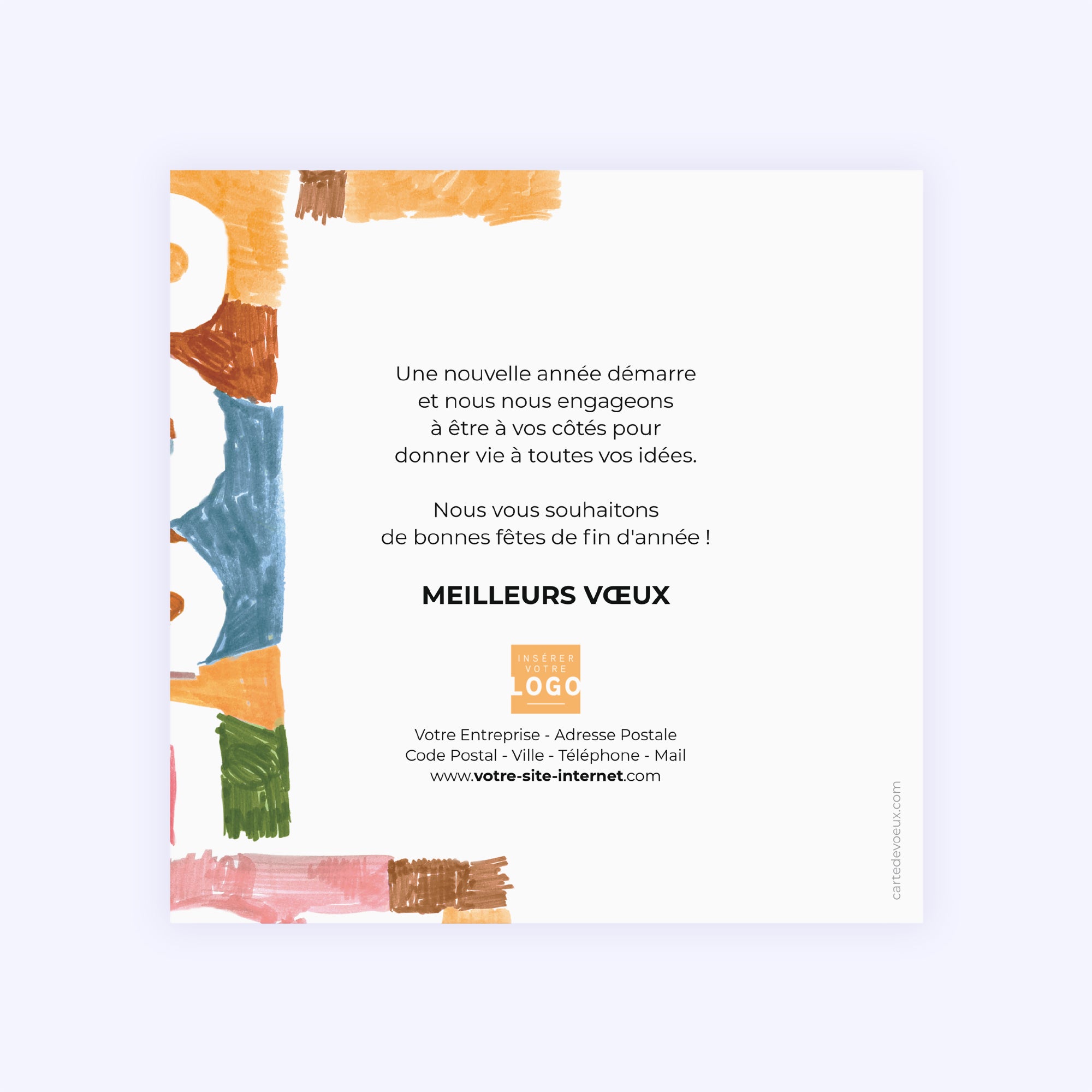 Gribouille millésimé | Vœux professionnels • Carte de voeux photo N° 2