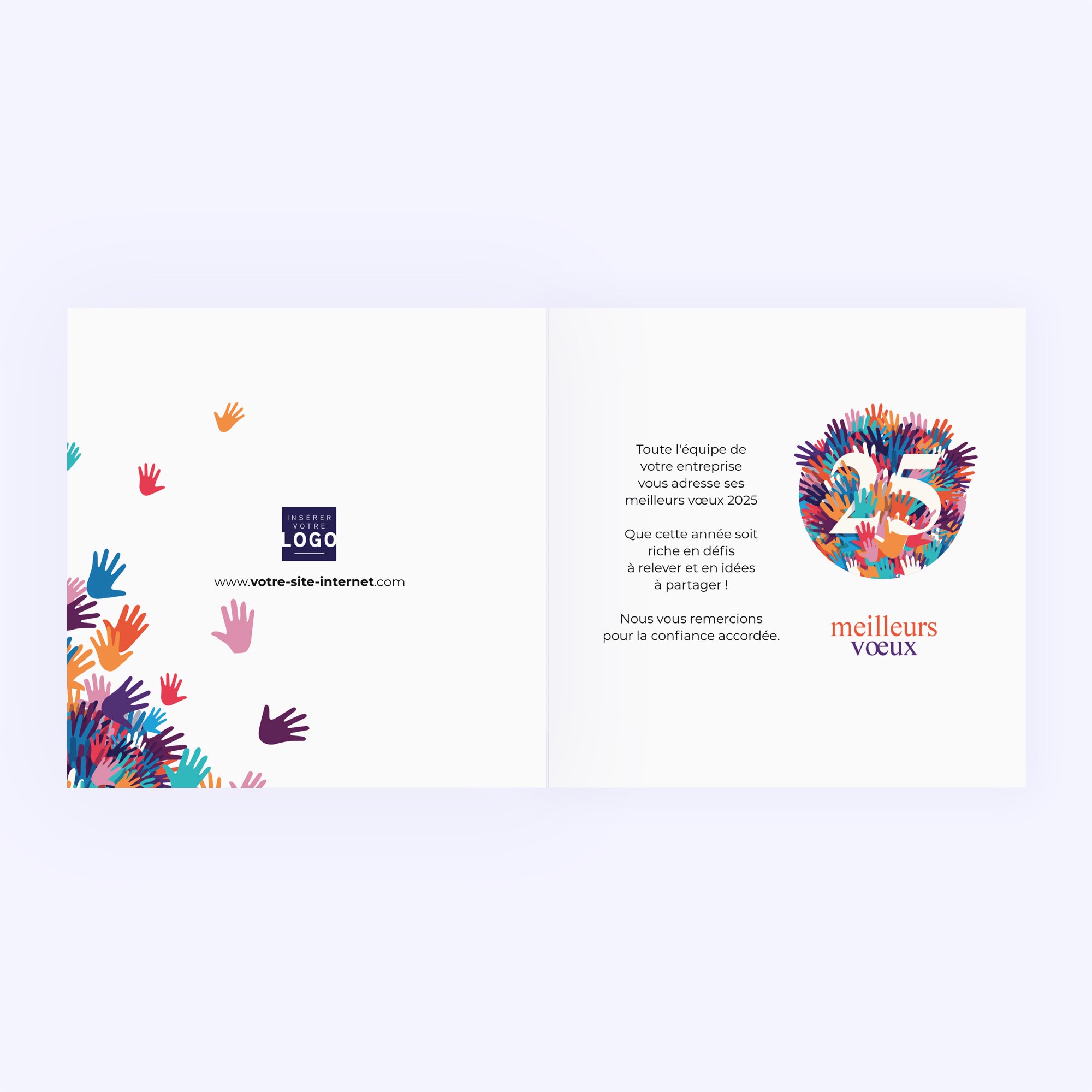 Tous ensemble | Vœux professionnels • Carte de voeux photo N° 2
