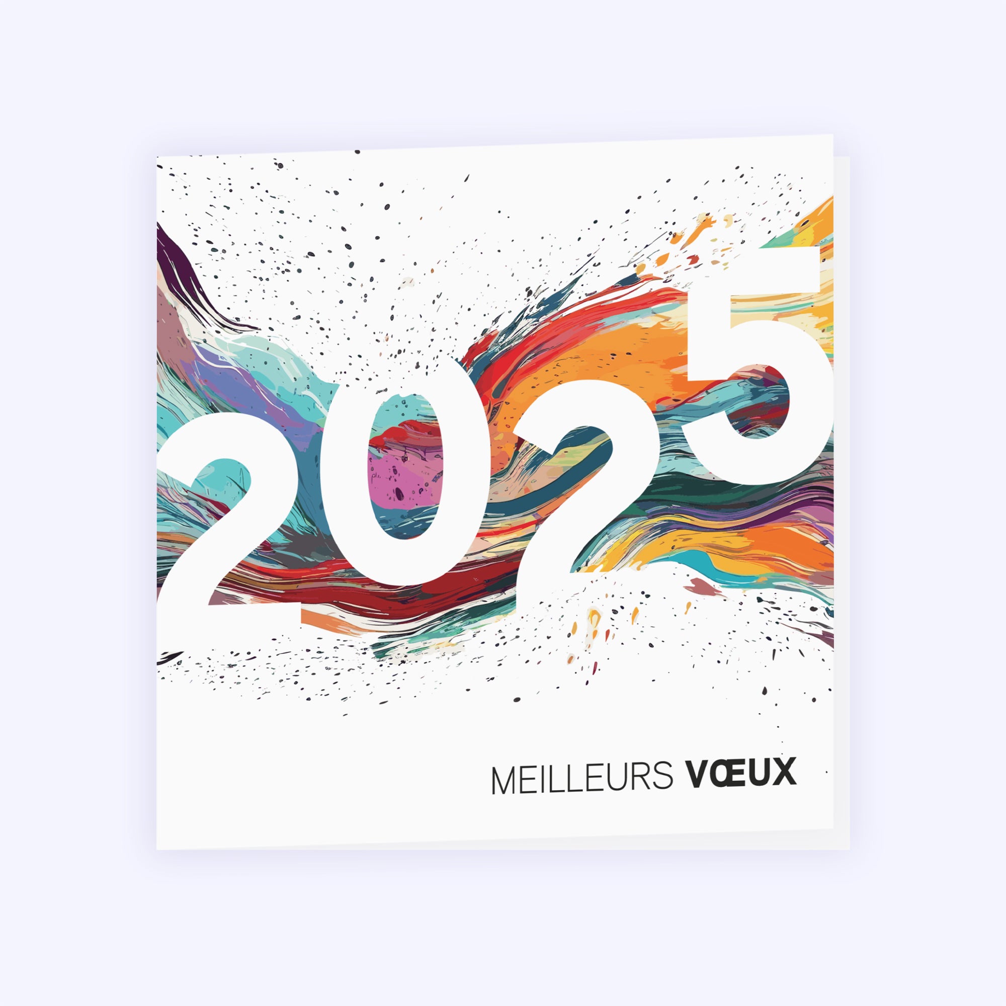 Eclats de couleurs | Vœux professionnels • Carte de voeux photo N° 1