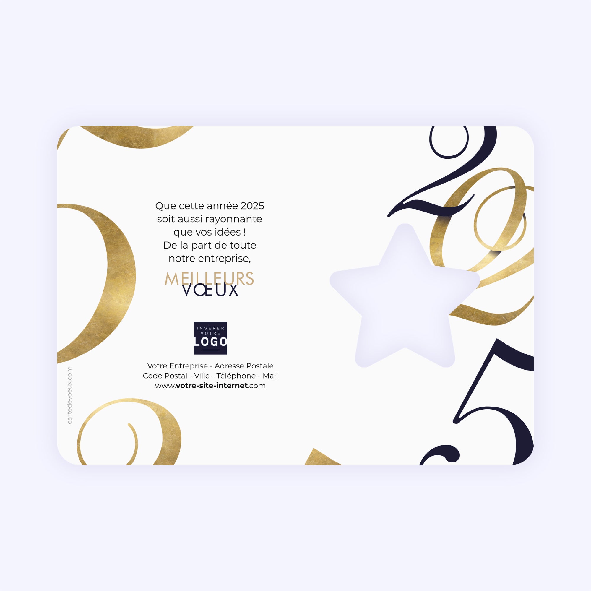 Entremêler | Vœux professionnels • Carte de voeux photo N° 2