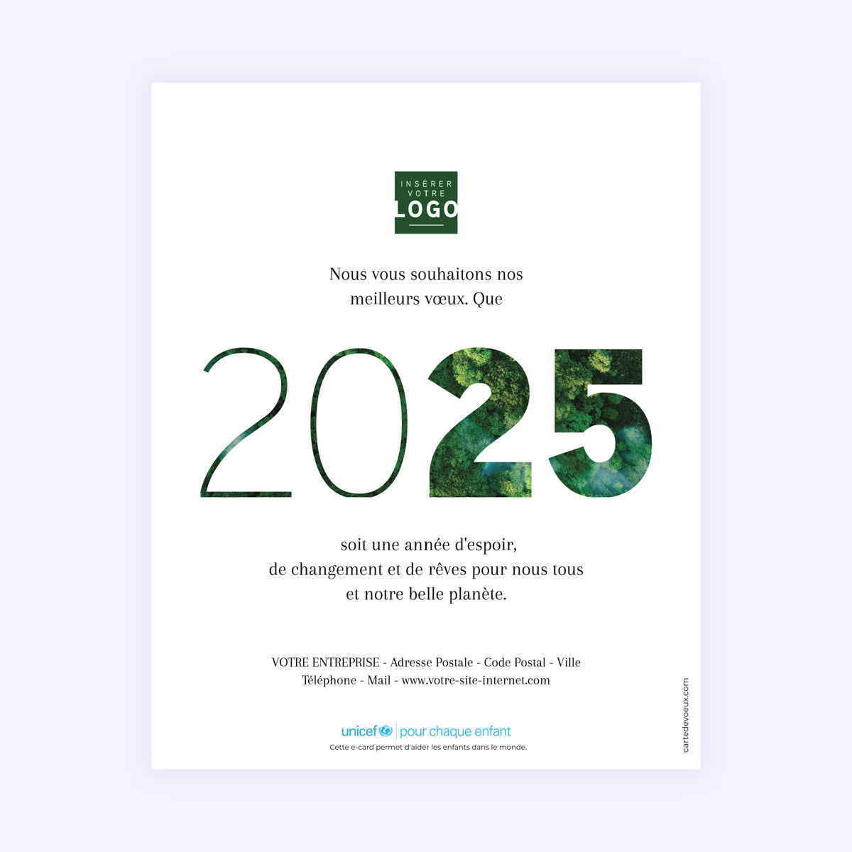 Planète verte | Vœux professionnels • Carte virtuelle photo N° 1