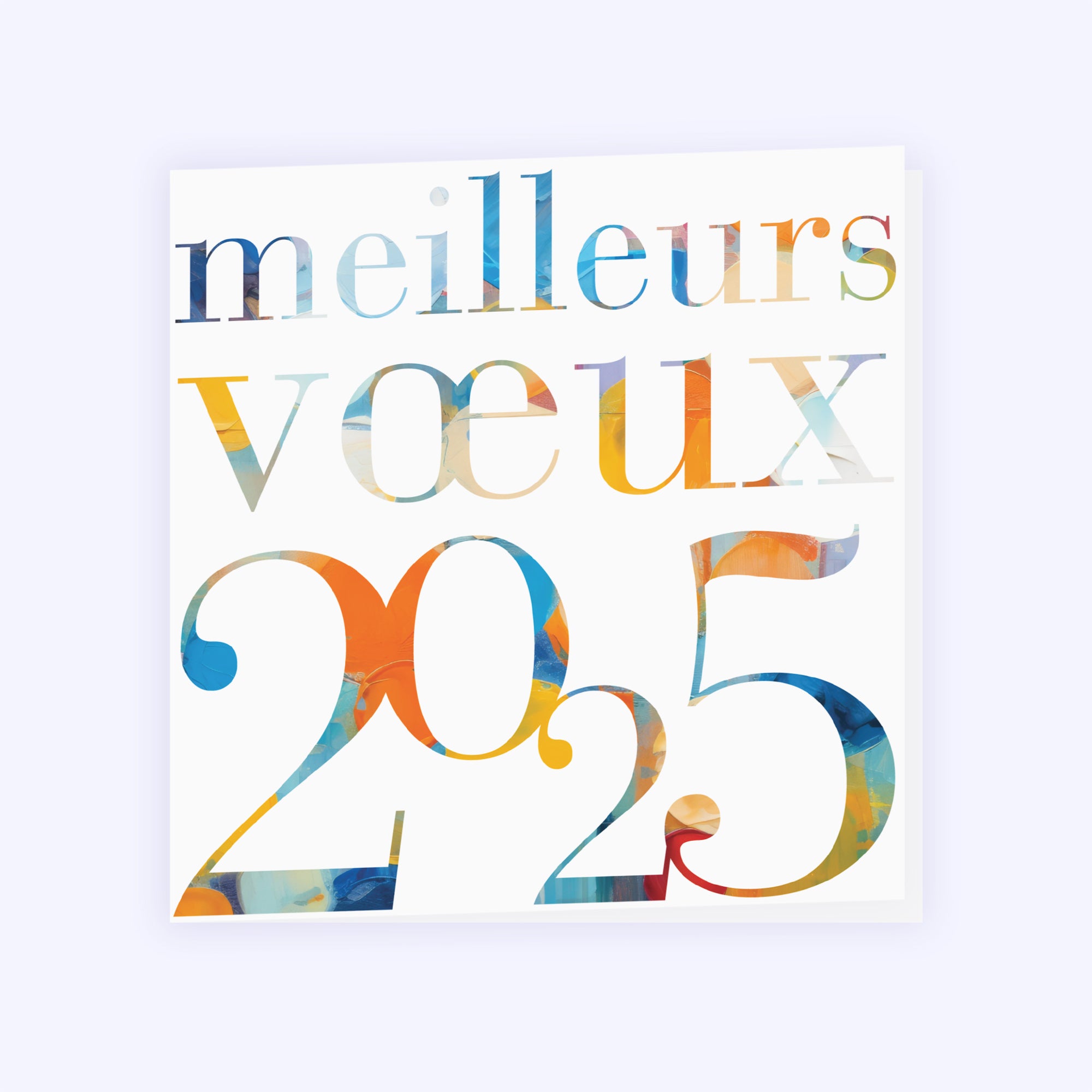 Lettres d'art | Vœux professionnels • Carte de voeux photo N° 1