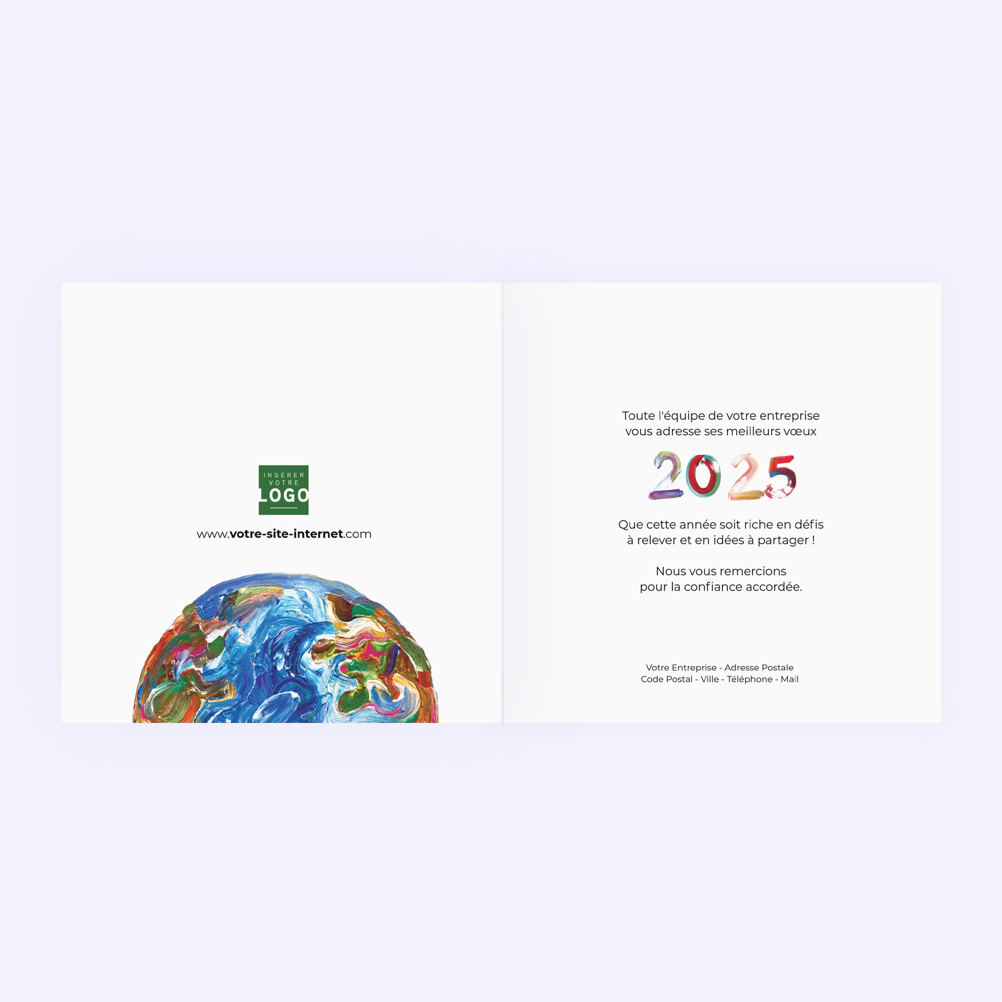 Terre de peinture | Vœux professionnels • Carte de voeux photo N° 2