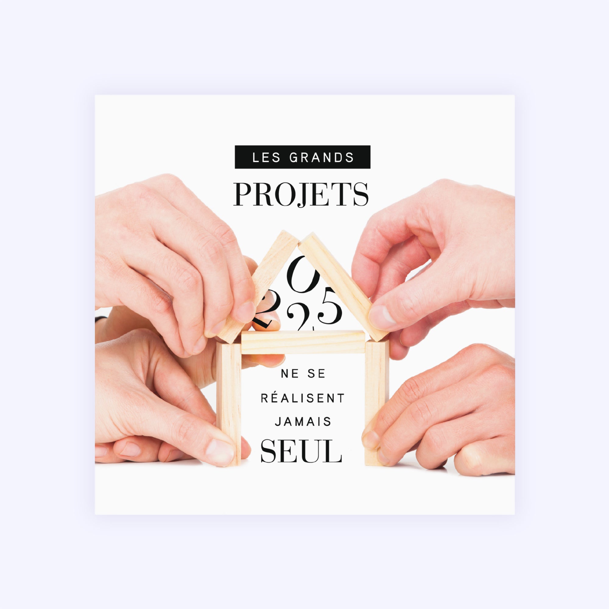 Les grands projets | Vœux professionnels • Carte de voeux photo N° 1