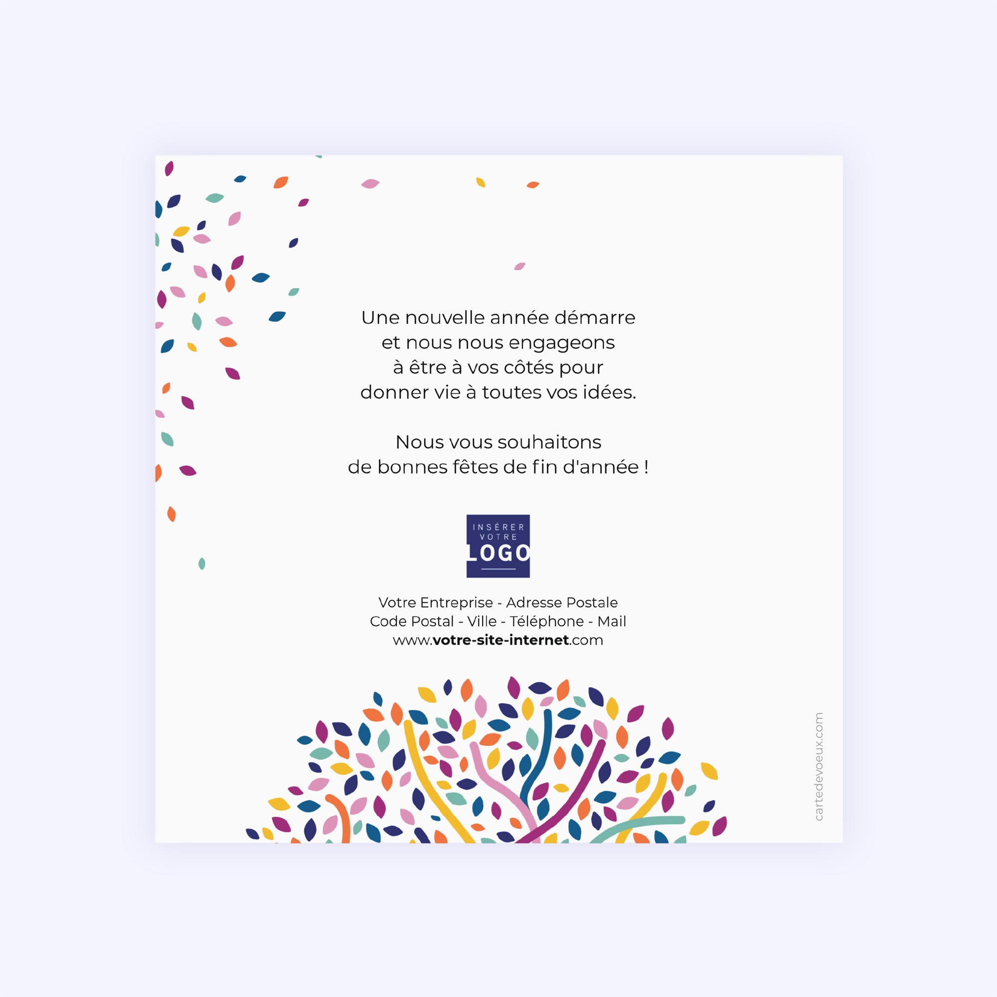 Arbre de partage | Vœux professionnels • Carte de voeux photo N° 2