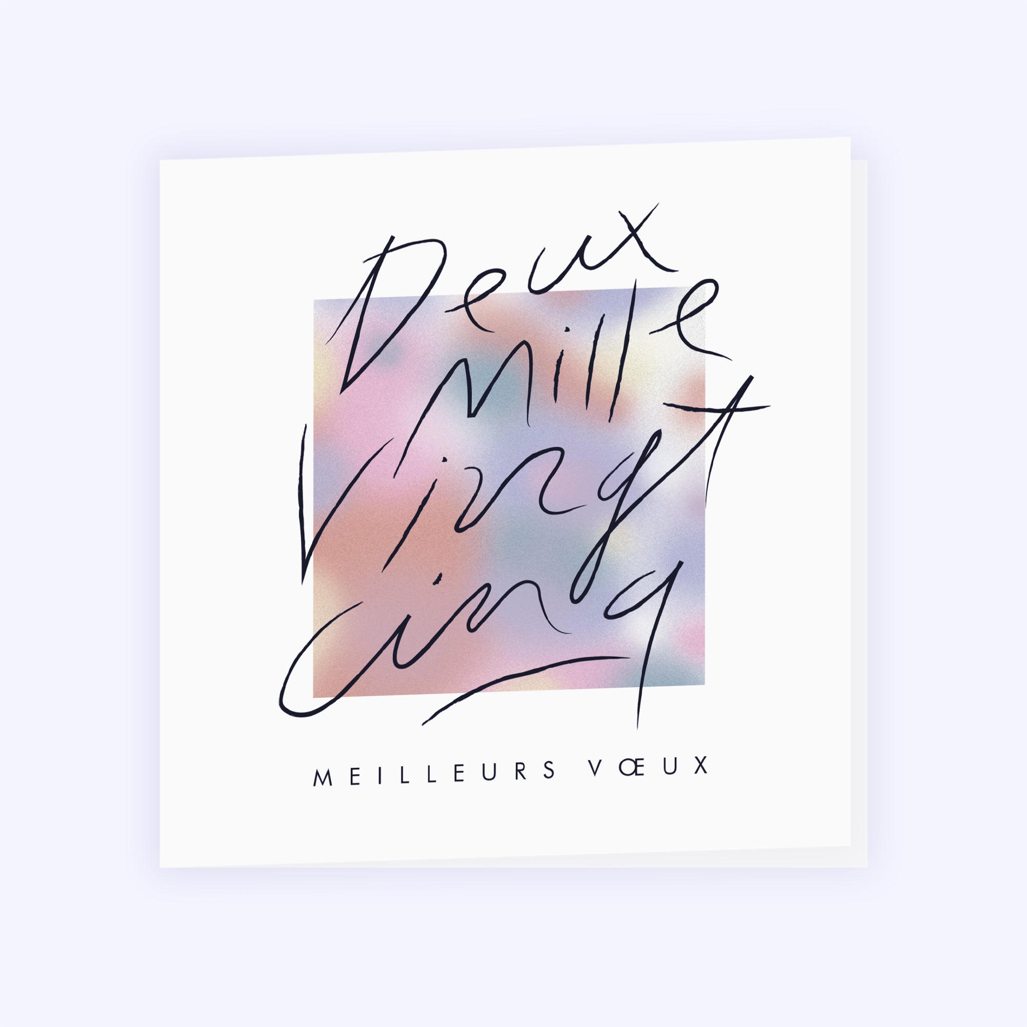 Millésime manuscrit | Vœux professionnels • Carte de voeux photo N° 1
