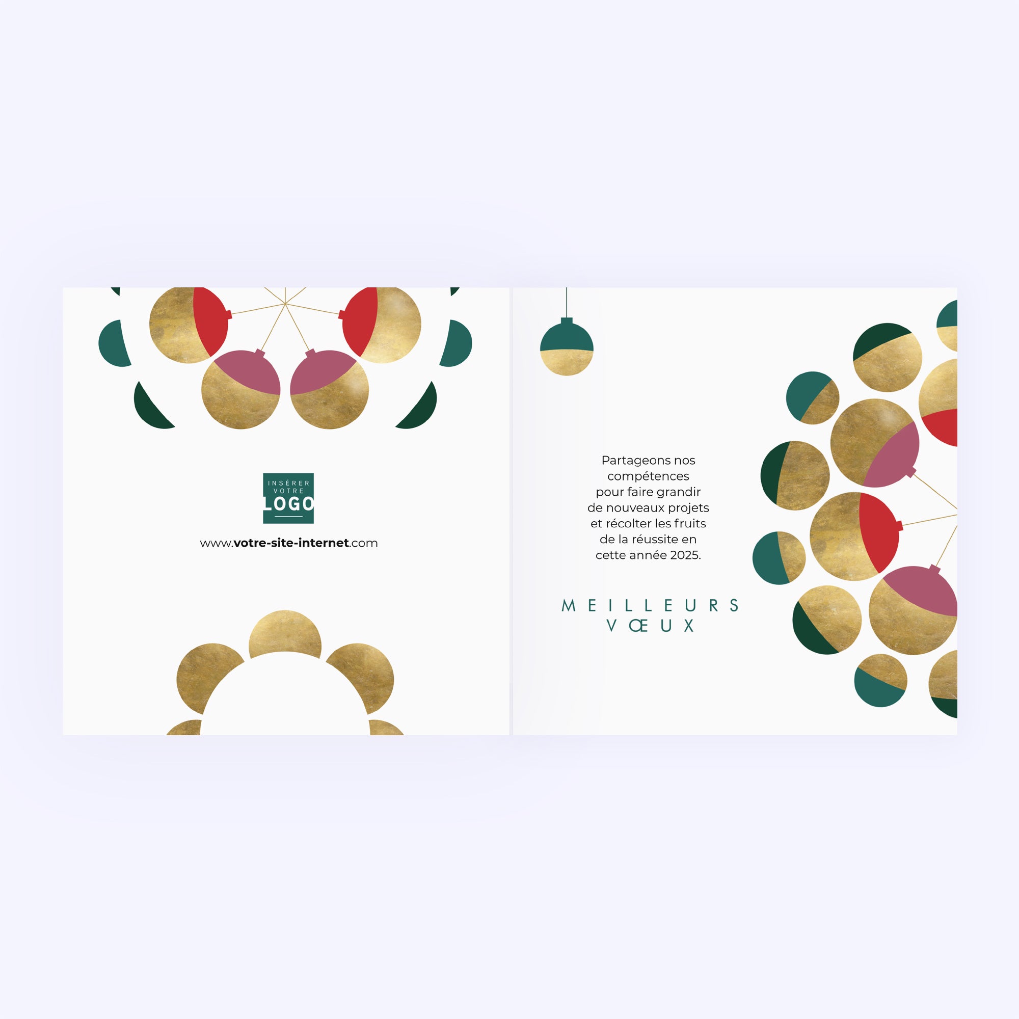 Orbite dorée | Vœux professionnels • Carte de voeux photo N° 2