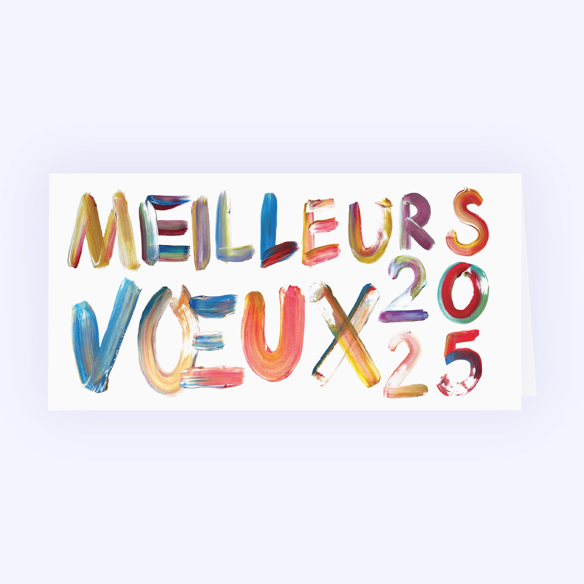 Peinture multicolore | Vœux professionnels • Carte de voeux photo N° 1
