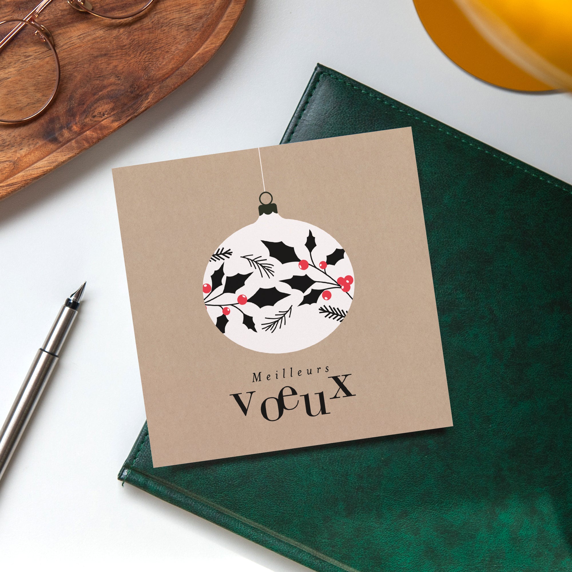 Boule de Noël | Vœux professionnels • Carte de voeux photo N° 4