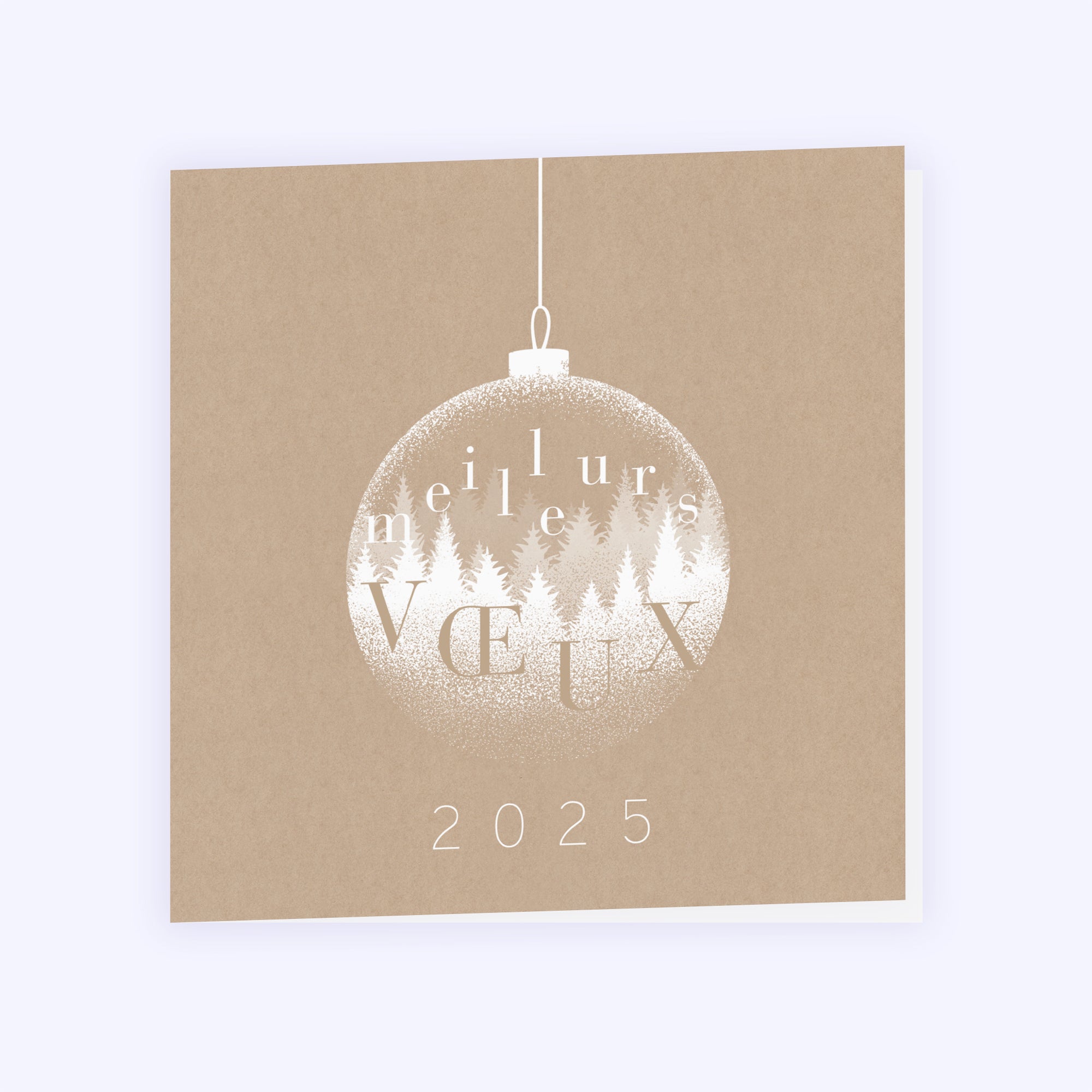 Boule Noël Kraft | Vœux professionnels • Carte de voeux photo N° 1