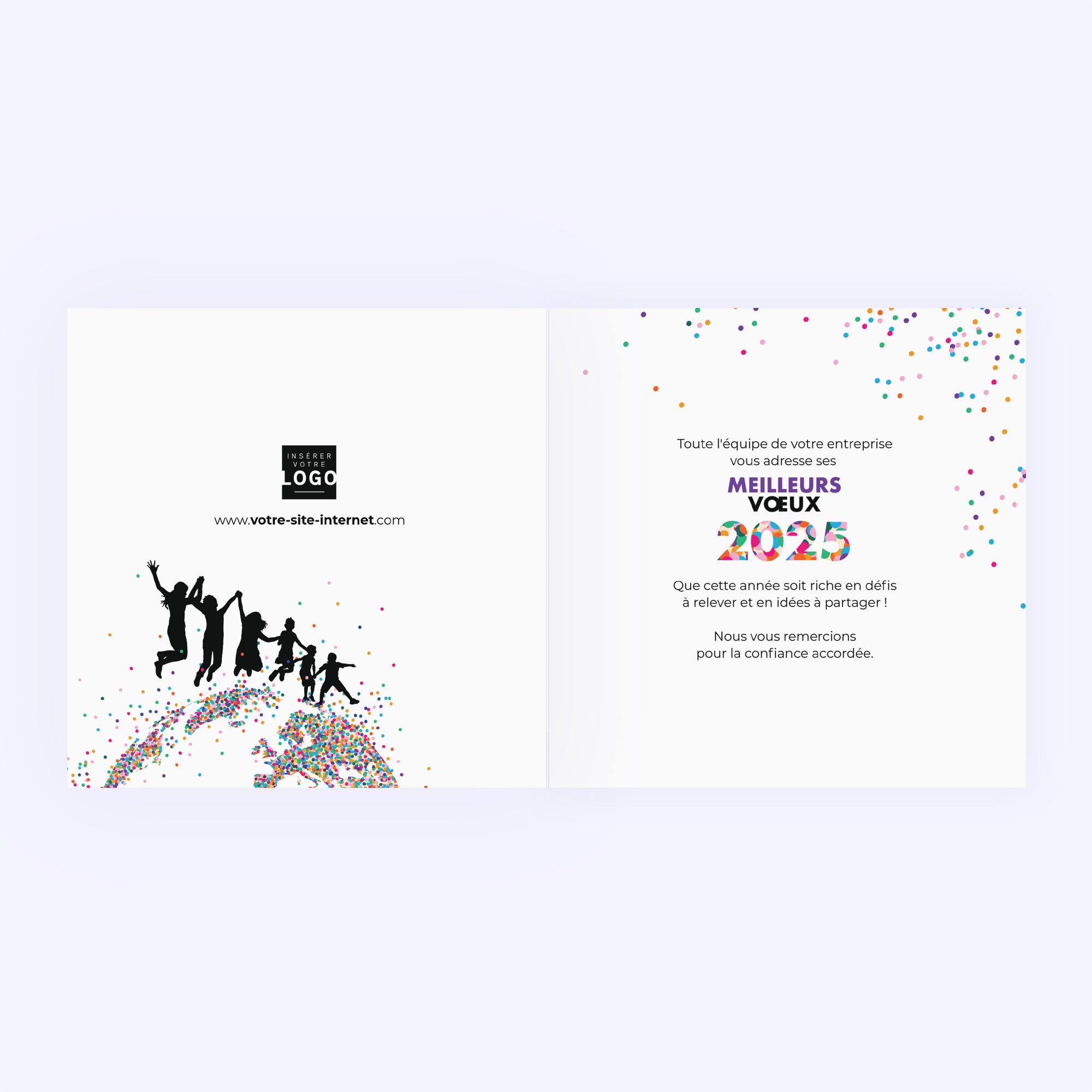 Planète confettis | Vœux professionnels • Carte de voeux photo N° 2