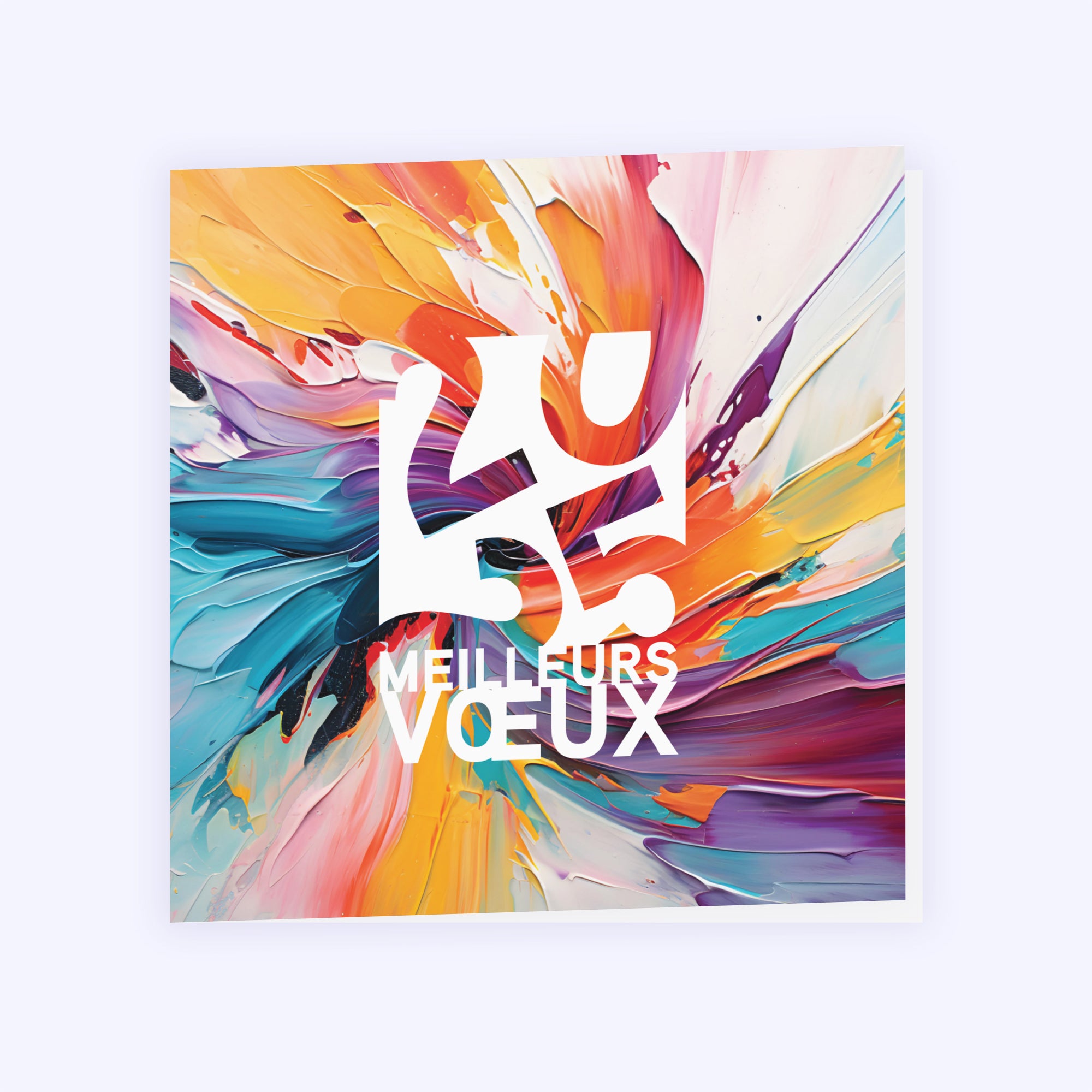 Eclat coloré | Vœux professionnels • Carte de voeux photo N° 1