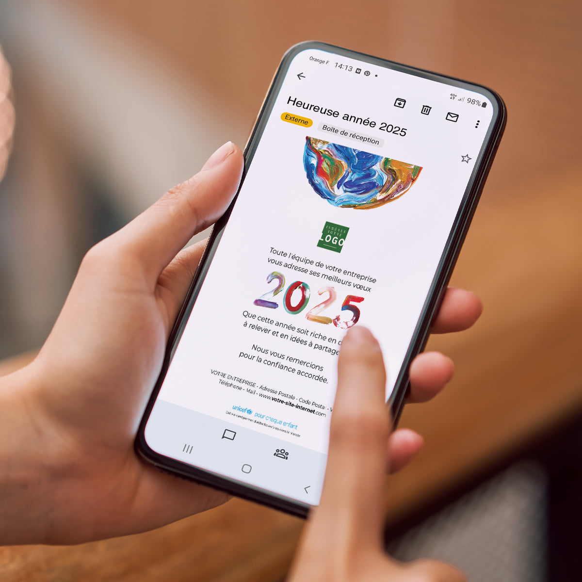 Terre de peinture | Vœux professionnels • Carte virtuelle photo N° 2
