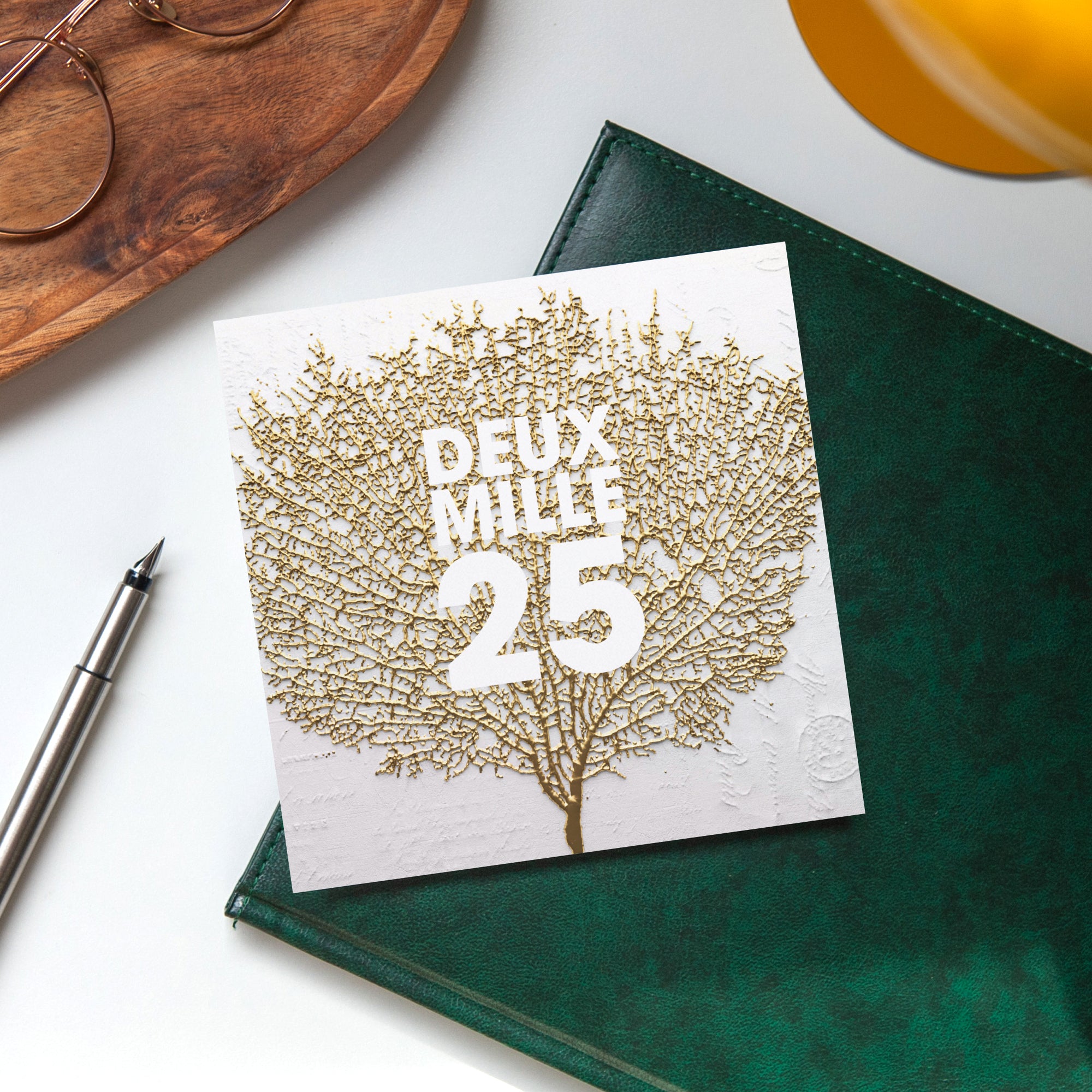 L'arbre d'or | Vœux professionnels • Carte de voeux photo N° 4