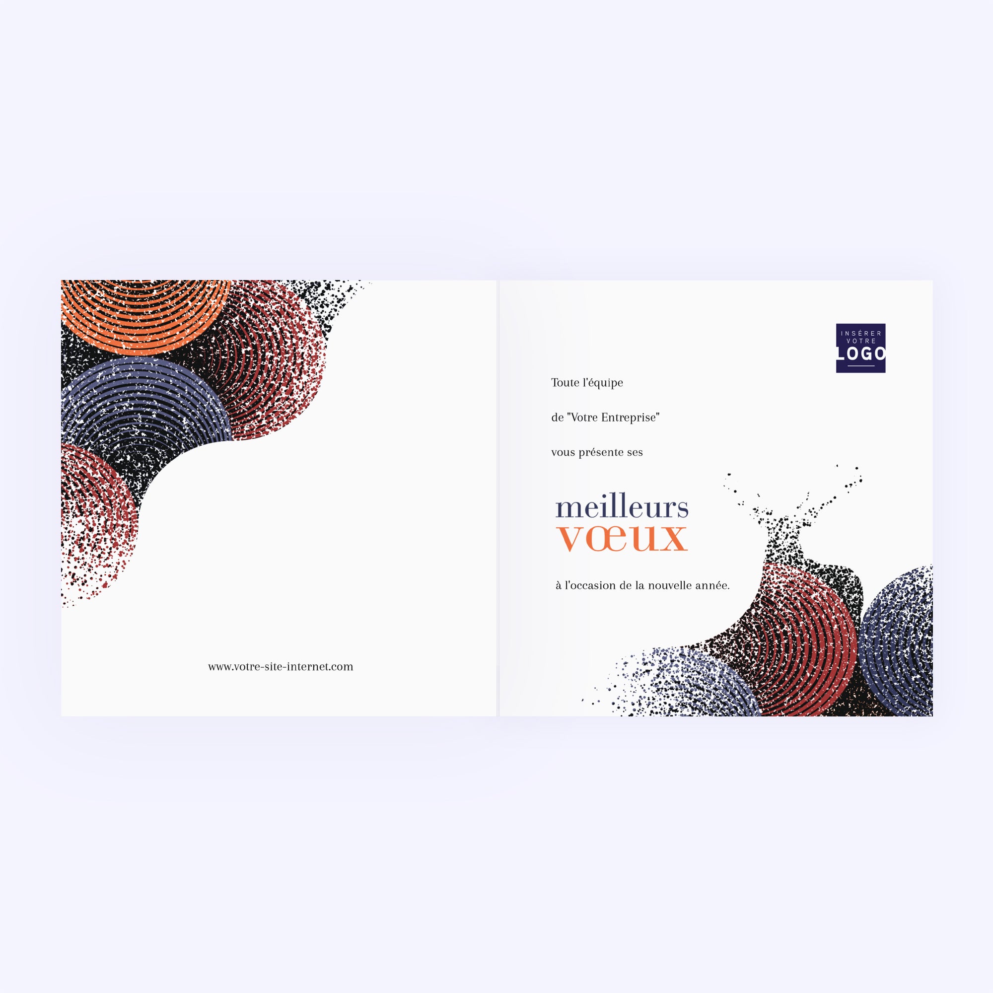 Renne graphique | Vœux professionnels • Carte de voeux photo N° 2