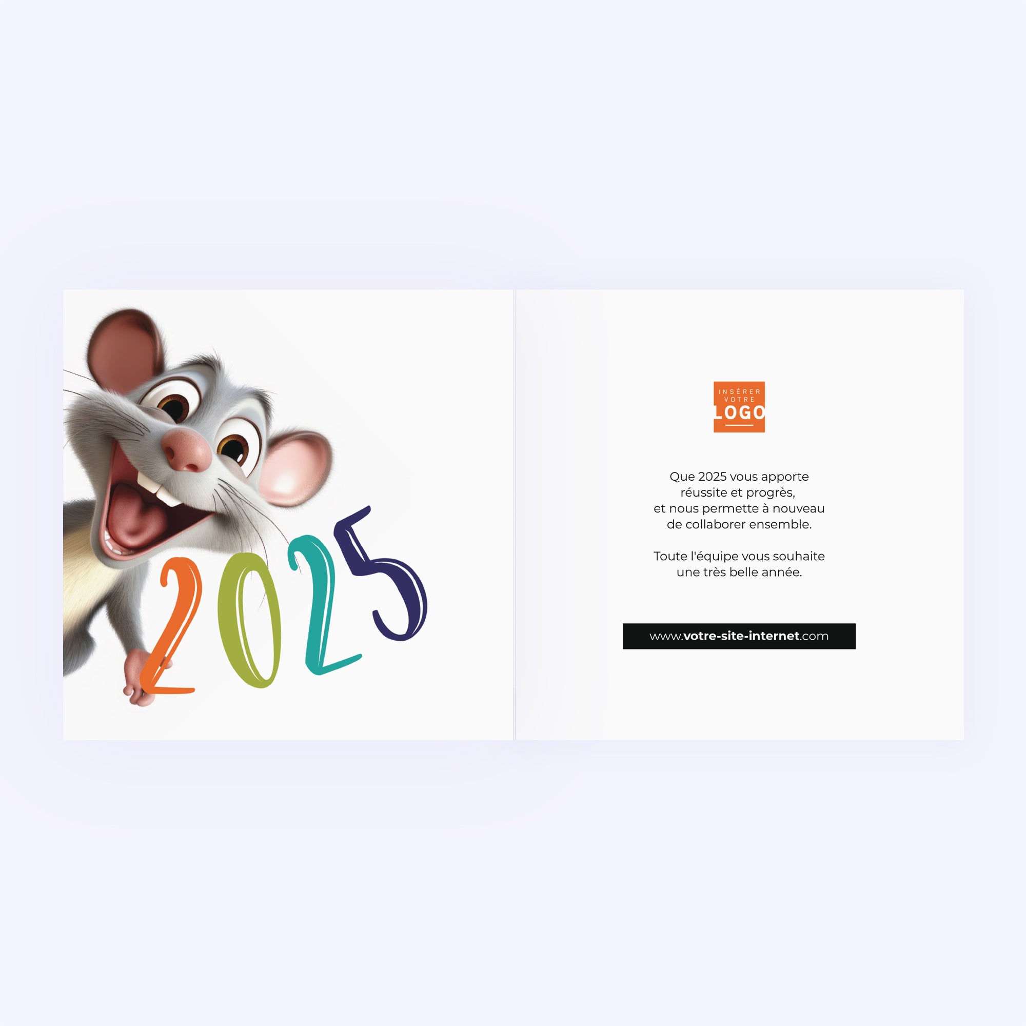 Souris | Vœux professionnels • Carte de voeux photo N° 2
