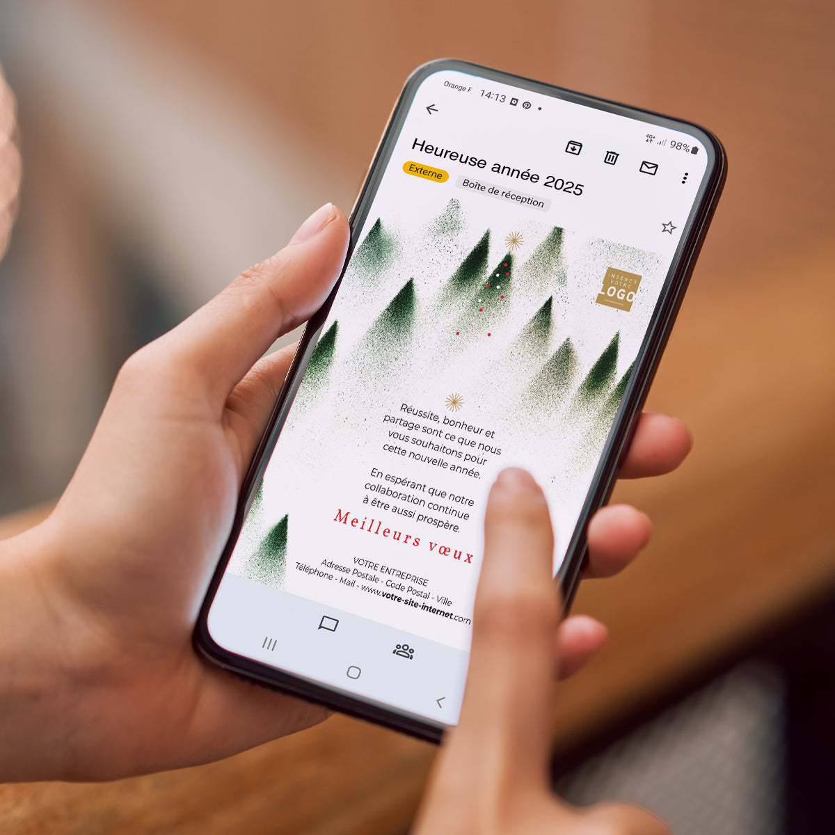 Forêt embrumée | Vœux professionnels • Carte virtuelle photo N° 2