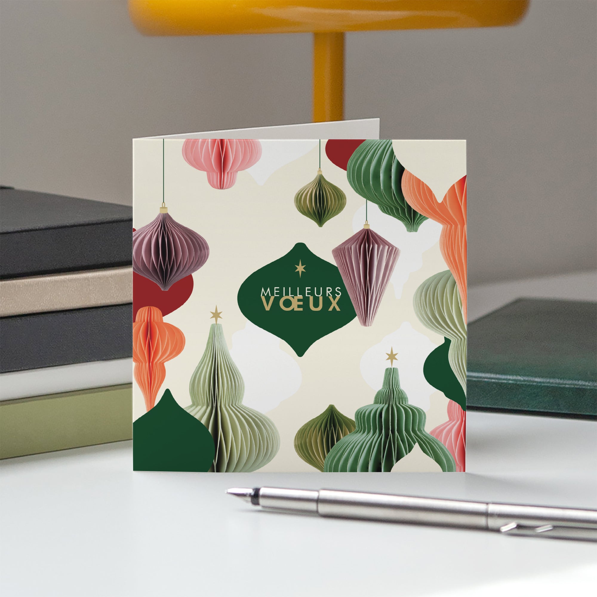 Lanternes en papier | Vœux professionnels • Carte de voeux photo N° 5