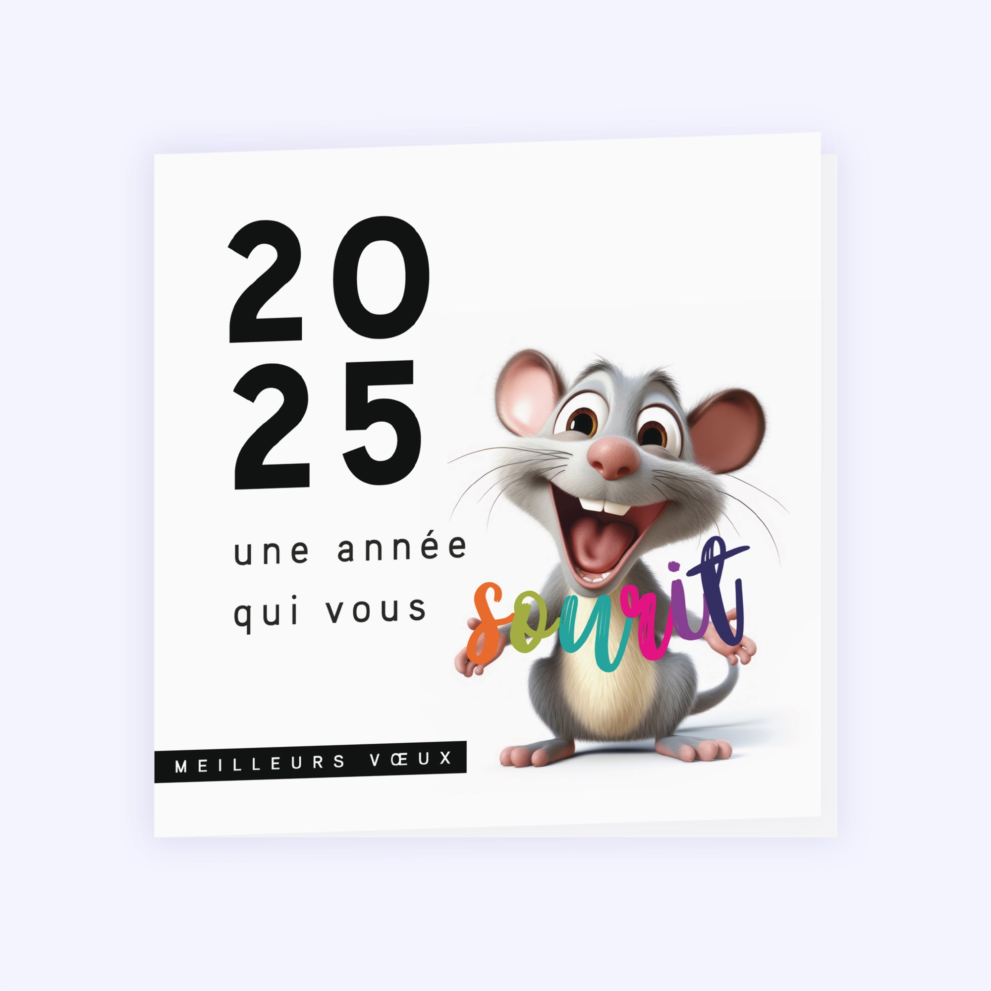 Souris | Vœux professionnels • Carte de voeux photo N° 1