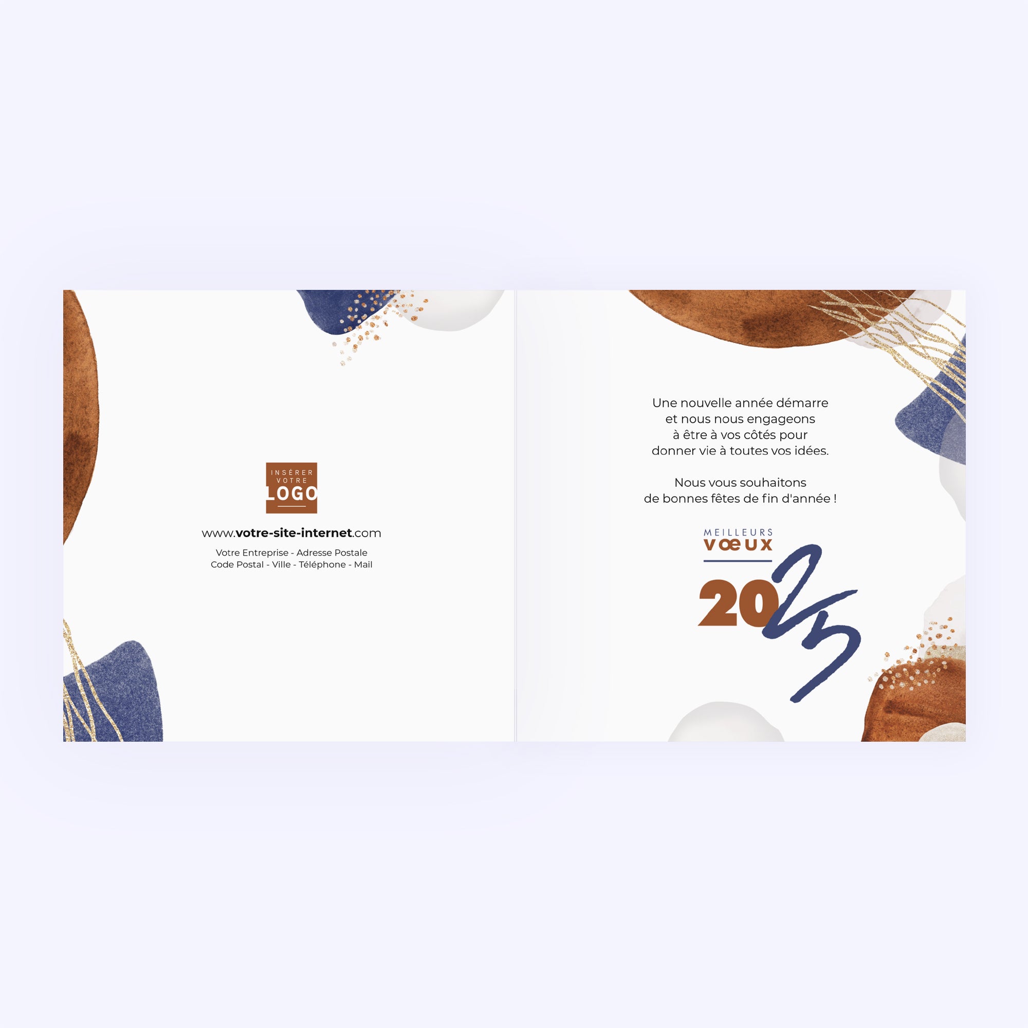 Abstraction marine | Vœux professionnels • Carte de voeux photo N° 2