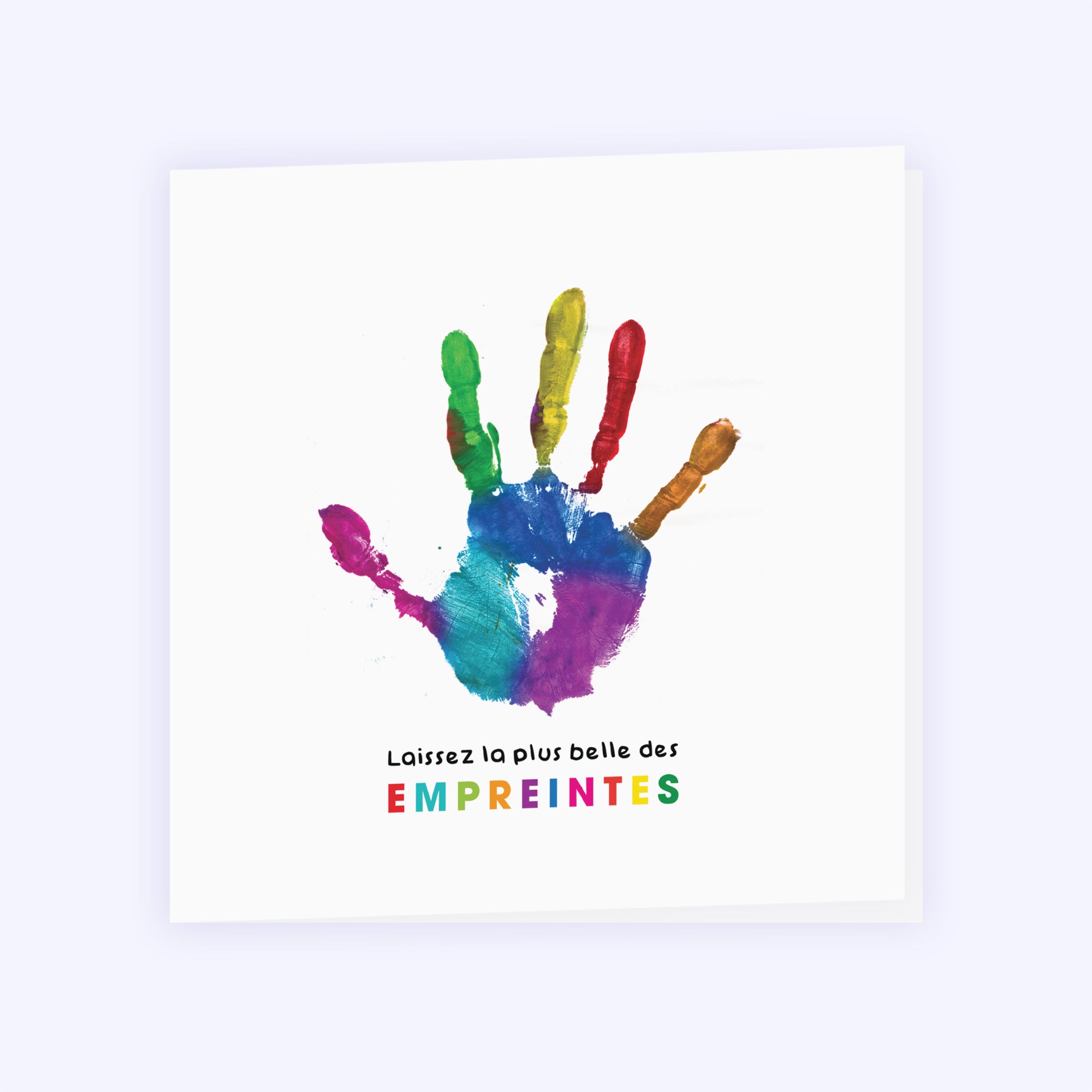 Empreinte colorée | Vœux professionnels • Carte de voeux photo N° 1