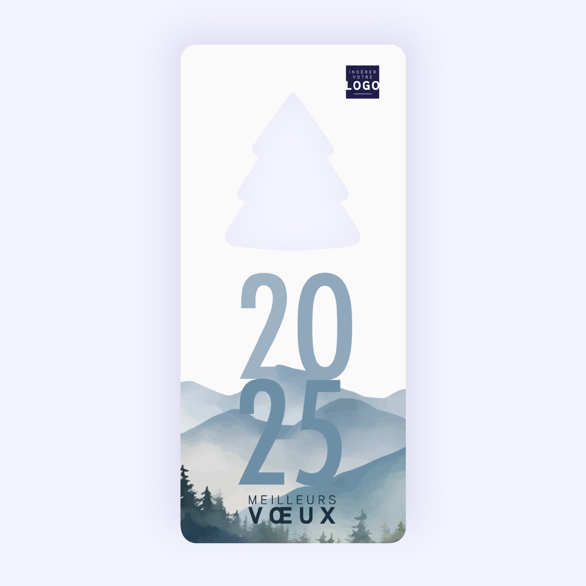 Paysage montagnard | Vœux professionnels • Carte de voeux photo N° 1