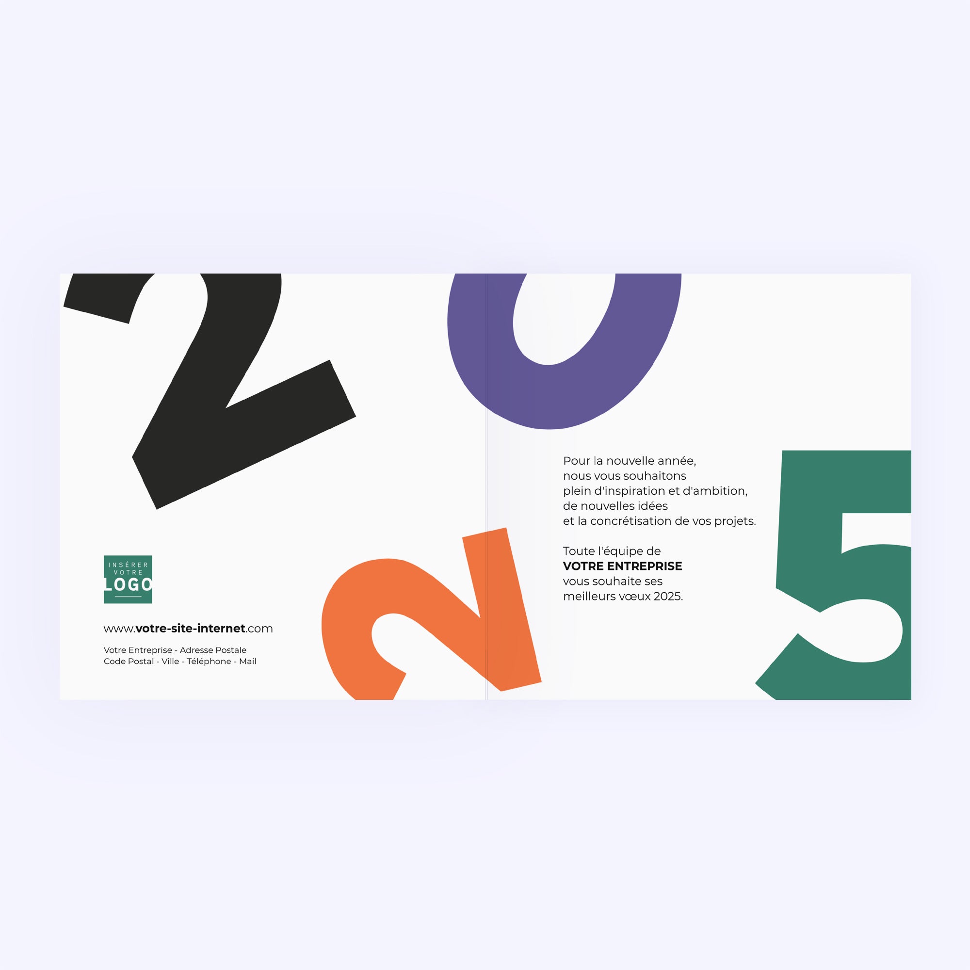 Année graphique | Vœux professionnels • Carte de voeux photo N° 2