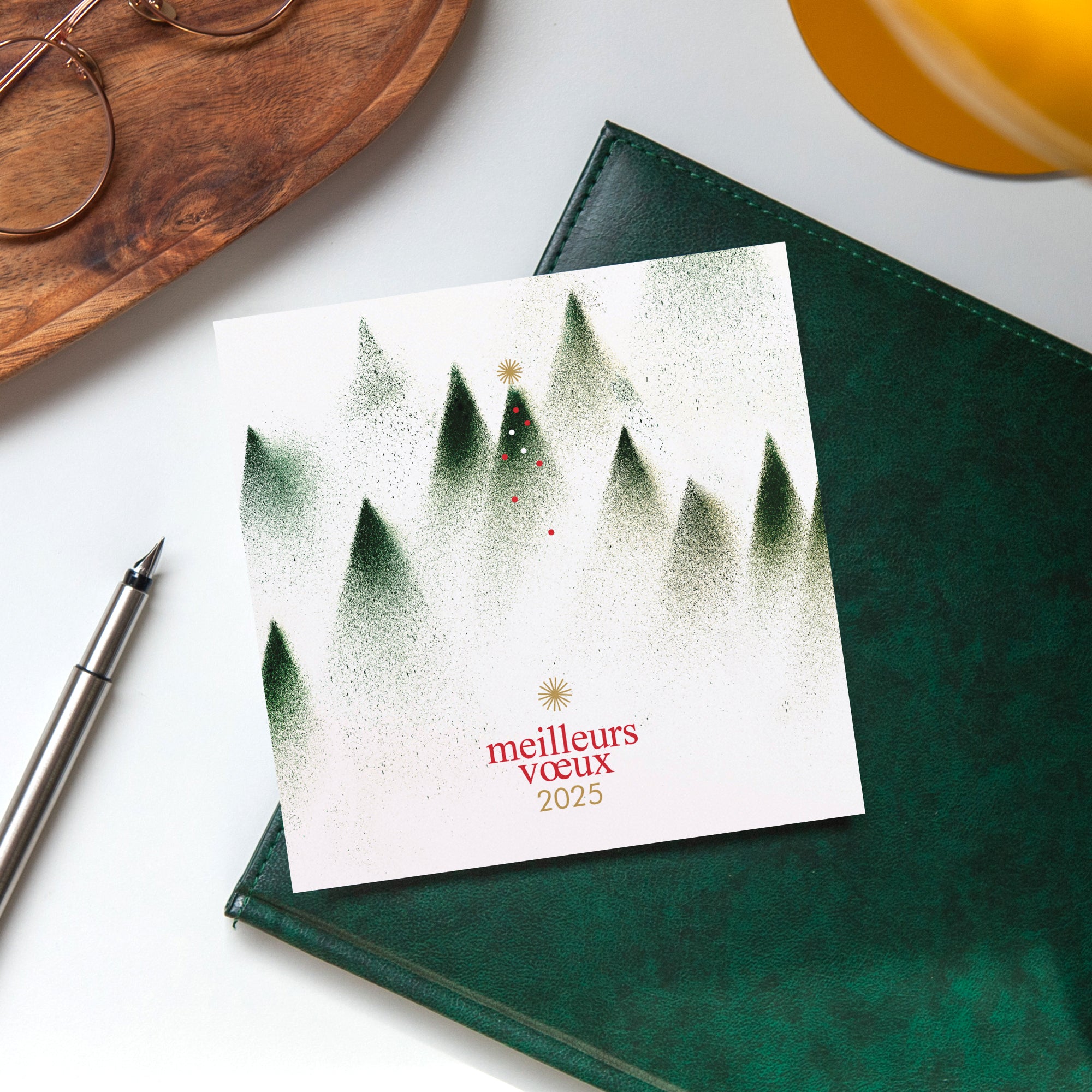 Forêt embrumée | Vœux professionnels • Carte de voeux photo N° 4