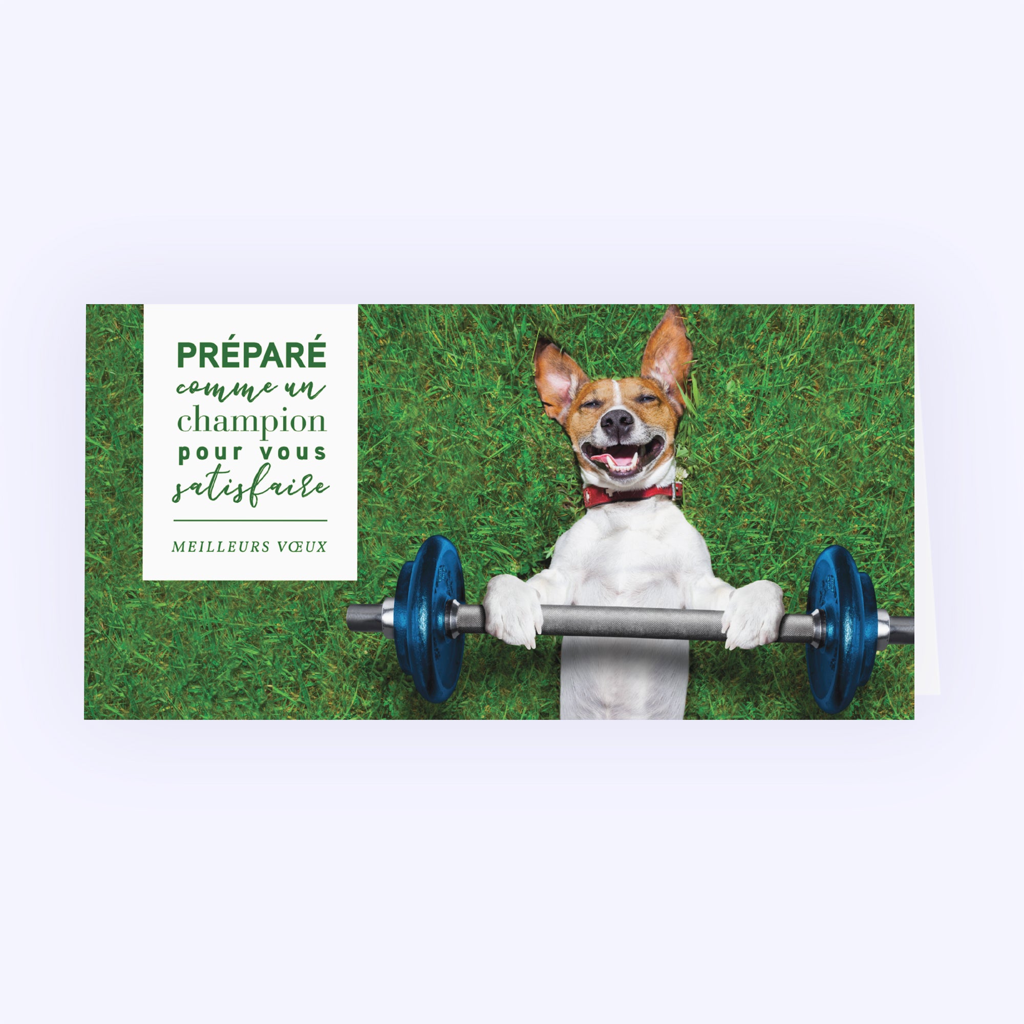 Le champion | Vœux professionnels • Carte de voeux photo N° 1