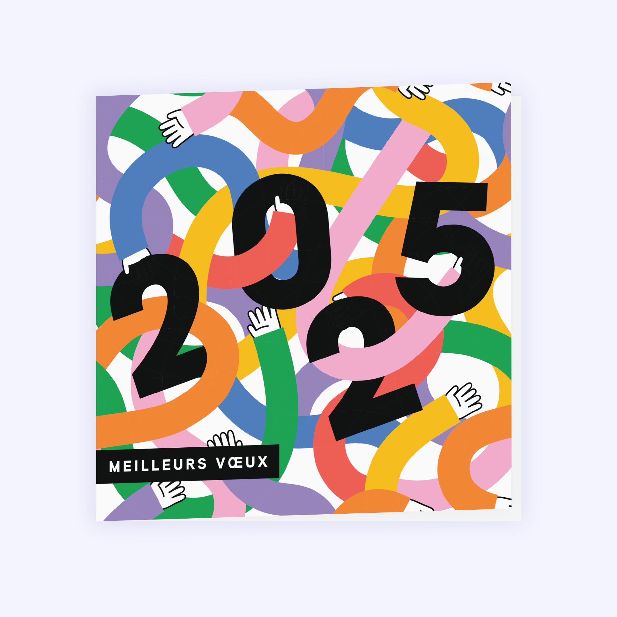 2025 en couleurs | Vœux professionnels • Carte de voeux photo N° 1