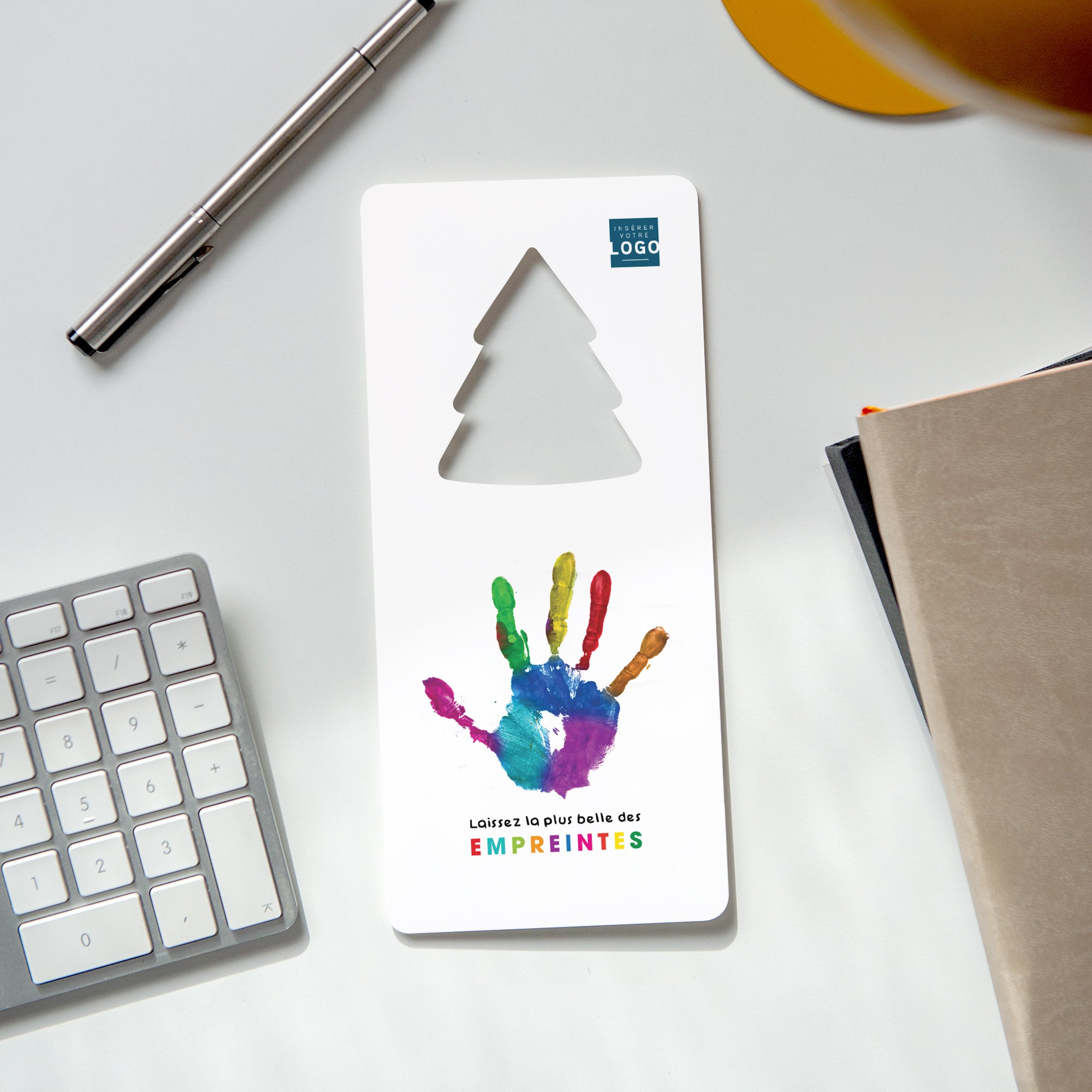 Empreinte colorée | Vœux professionnels • Carte de voeux photo N° 4