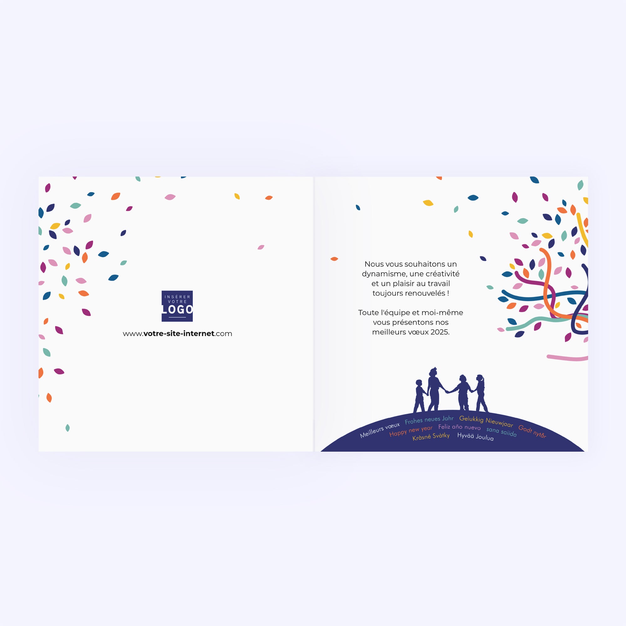 Arbre de partage | Vœux professionnels • Carte de voeux photo N° 2