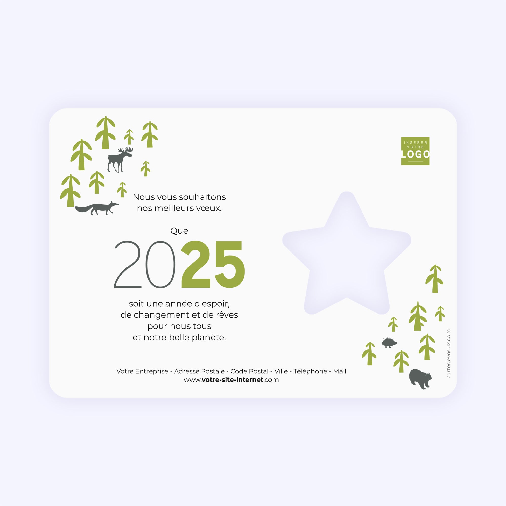 Protect nature | Vœux professionnels • Carte de voeux photo N° 2
