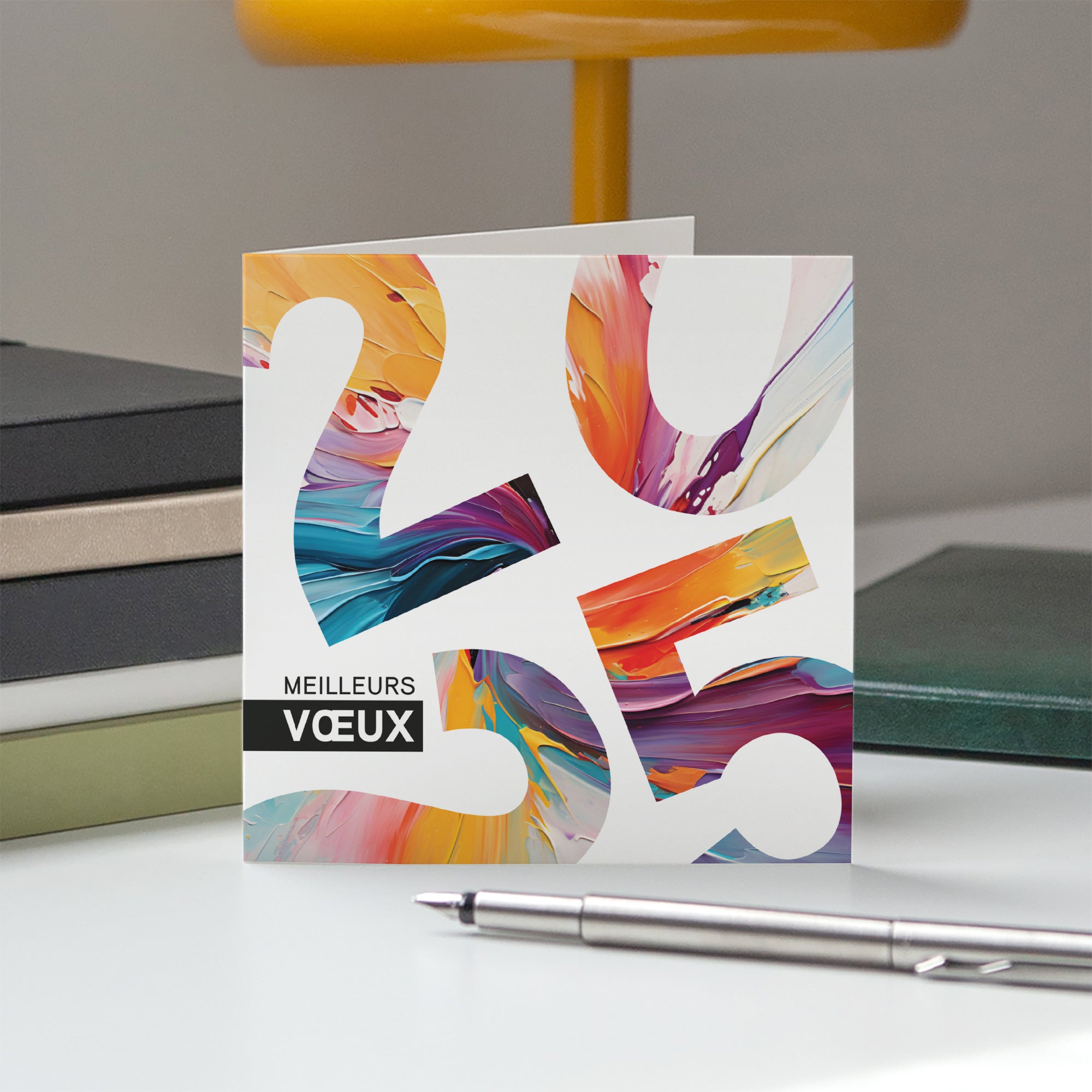 Projections colorées | Vœux professionnels • Carte de voeux photo N° 5