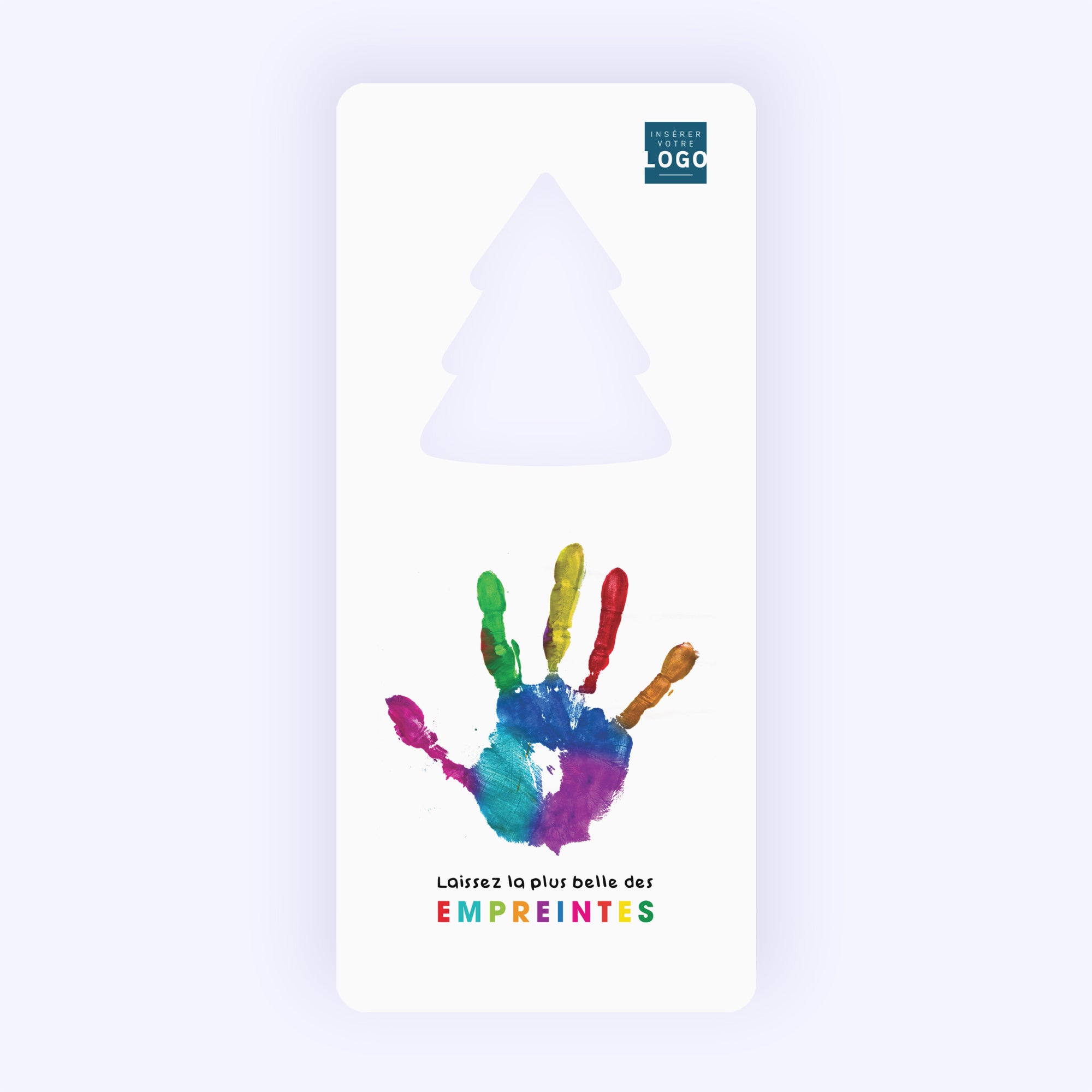Empreinte colorée | Vœux professionnels • Carte de voeux photo N° 1