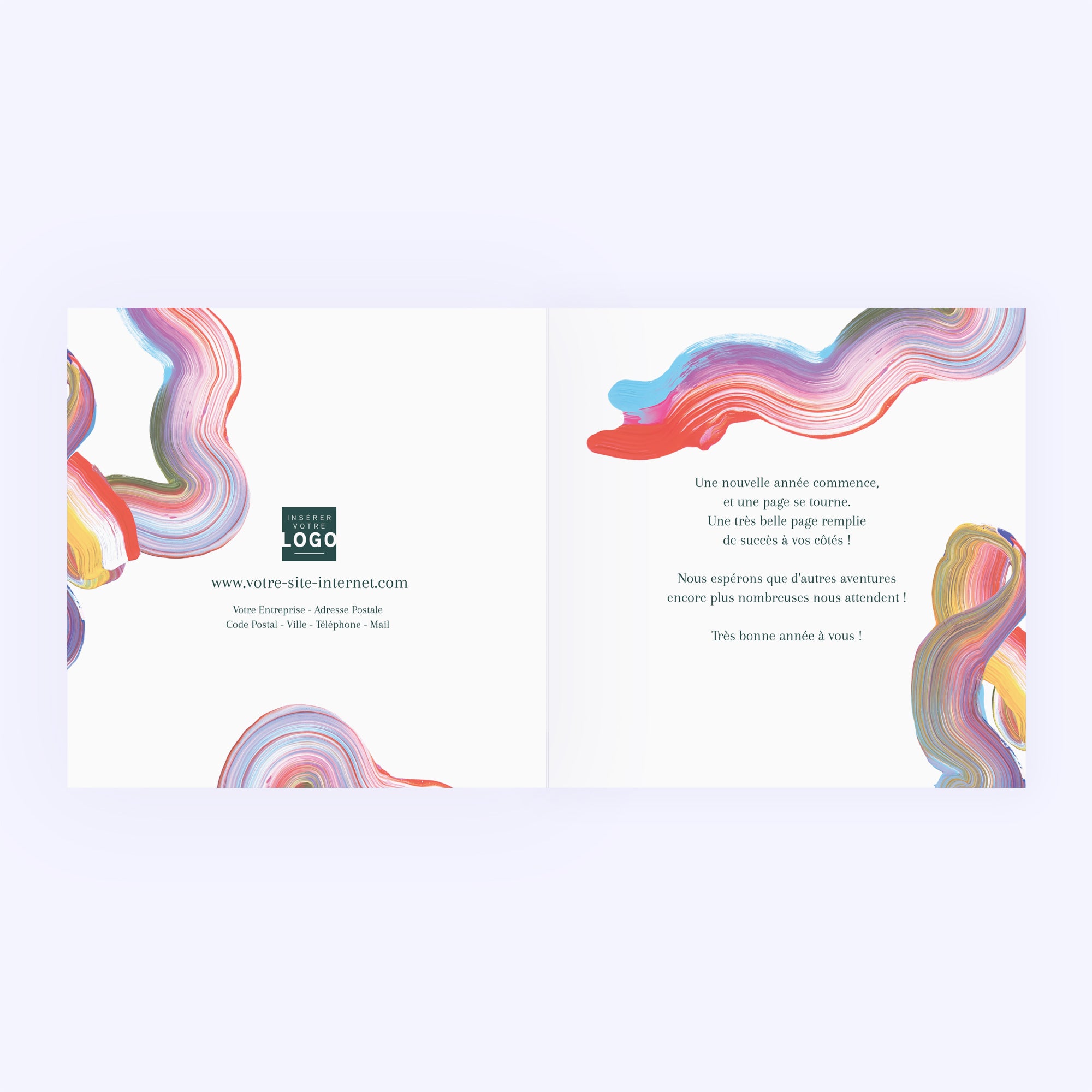 Vœux colorés | Vœux professionnels • Carte de voeux photo N° 2