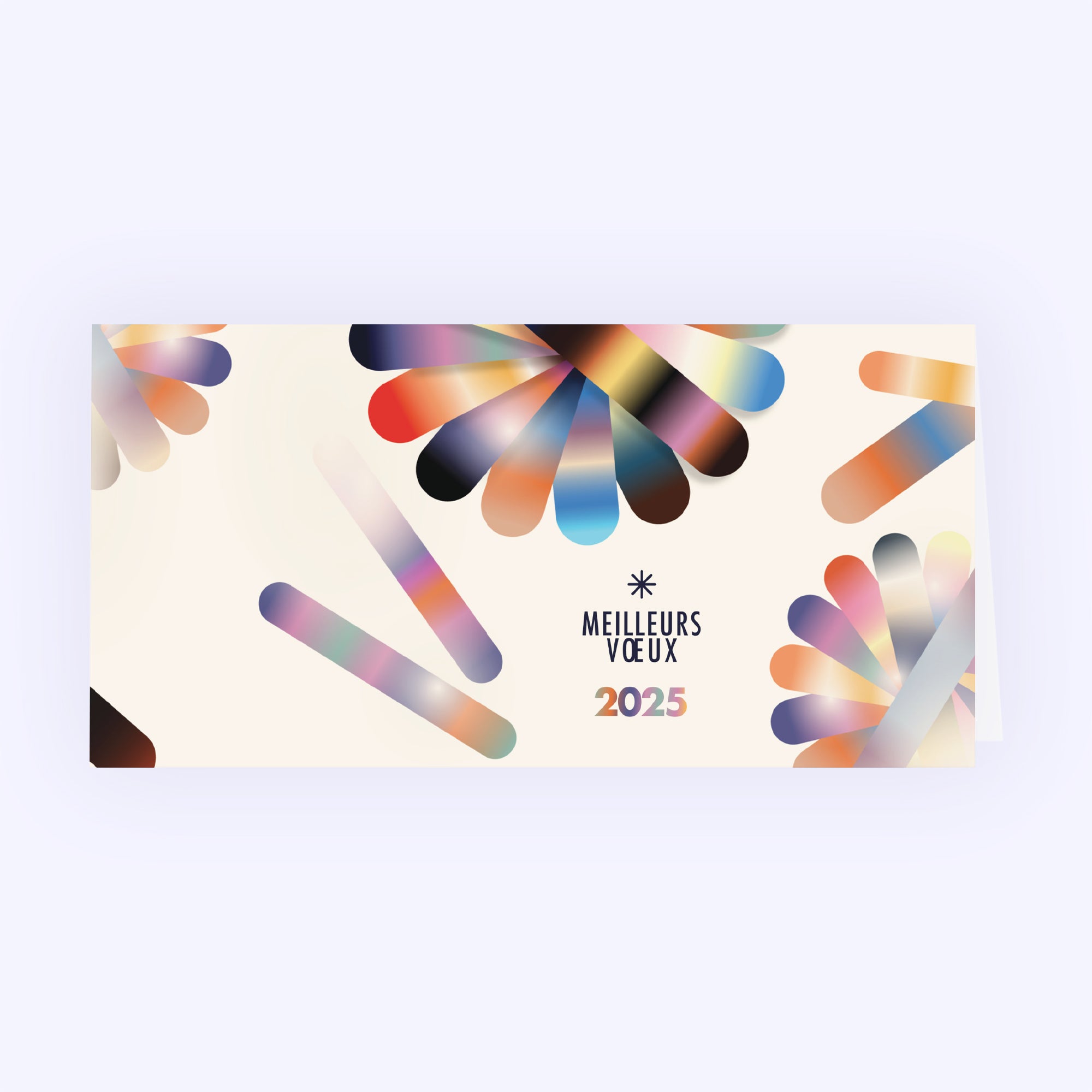 Geometric flowers | Vœux professionnels • Carte de voeux photo N° 1